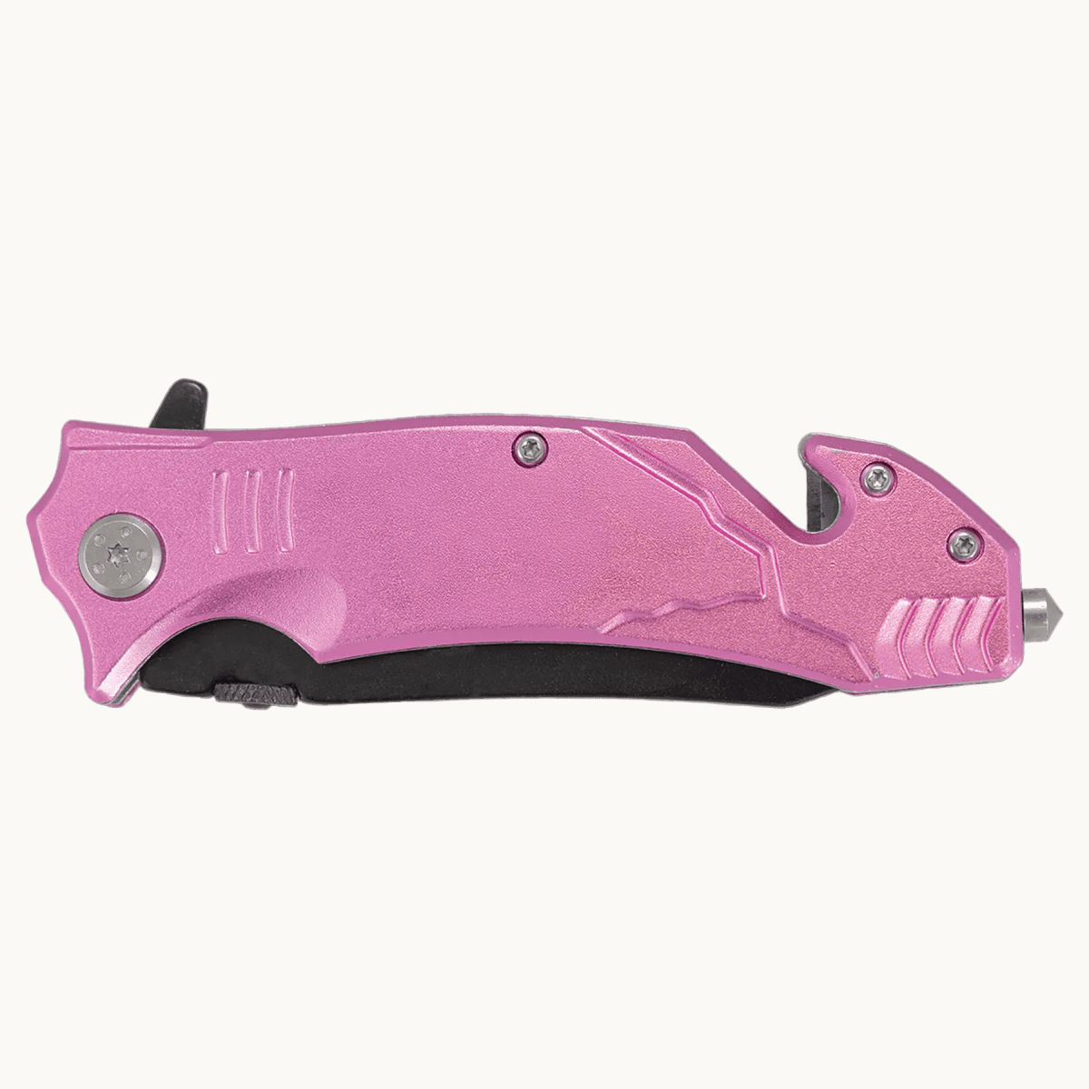 Personalized Bison River Rescue and Survival Knife - Anodized Aluminum