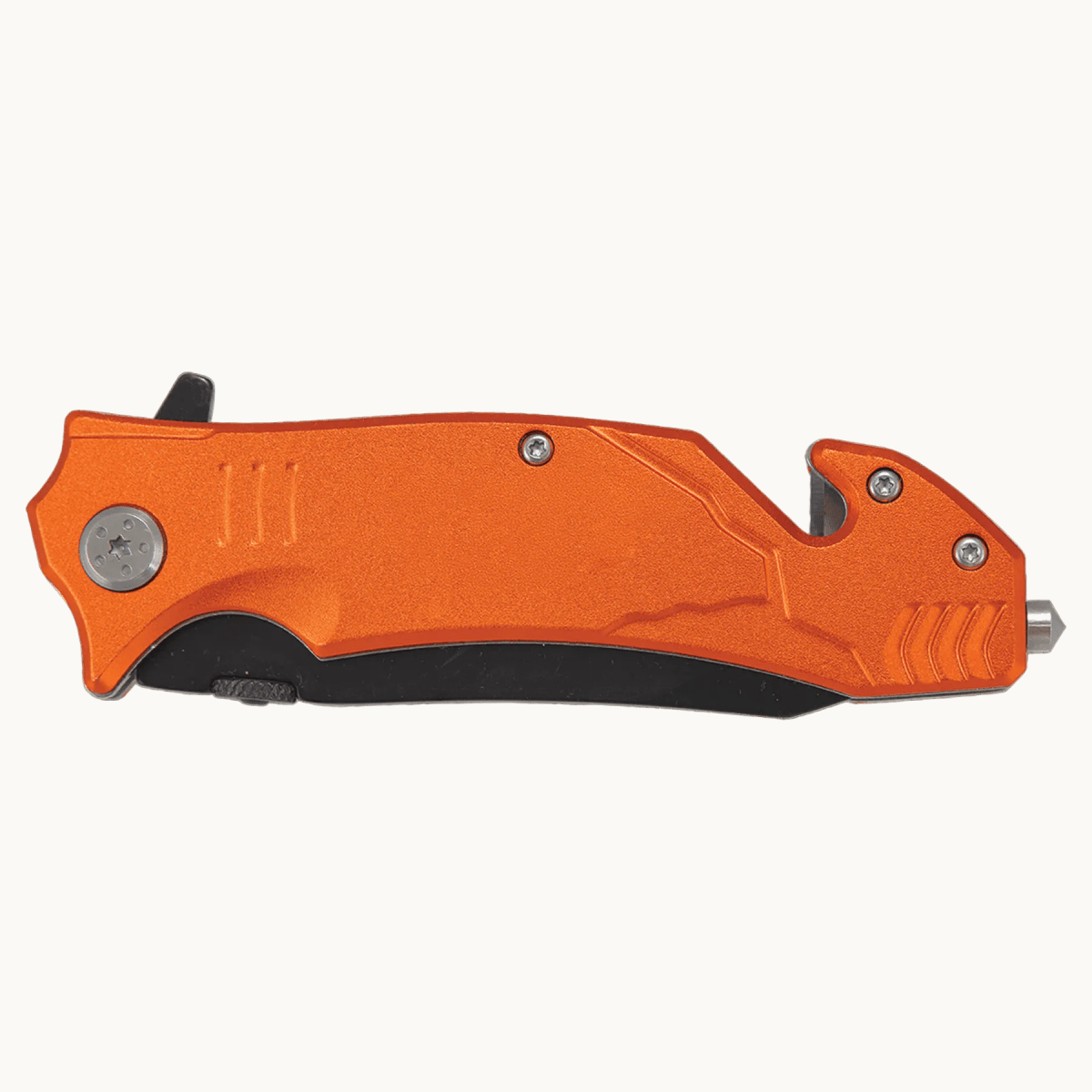 Personalized Bison River Rescue and Survival Knife - Anodized Aluminum