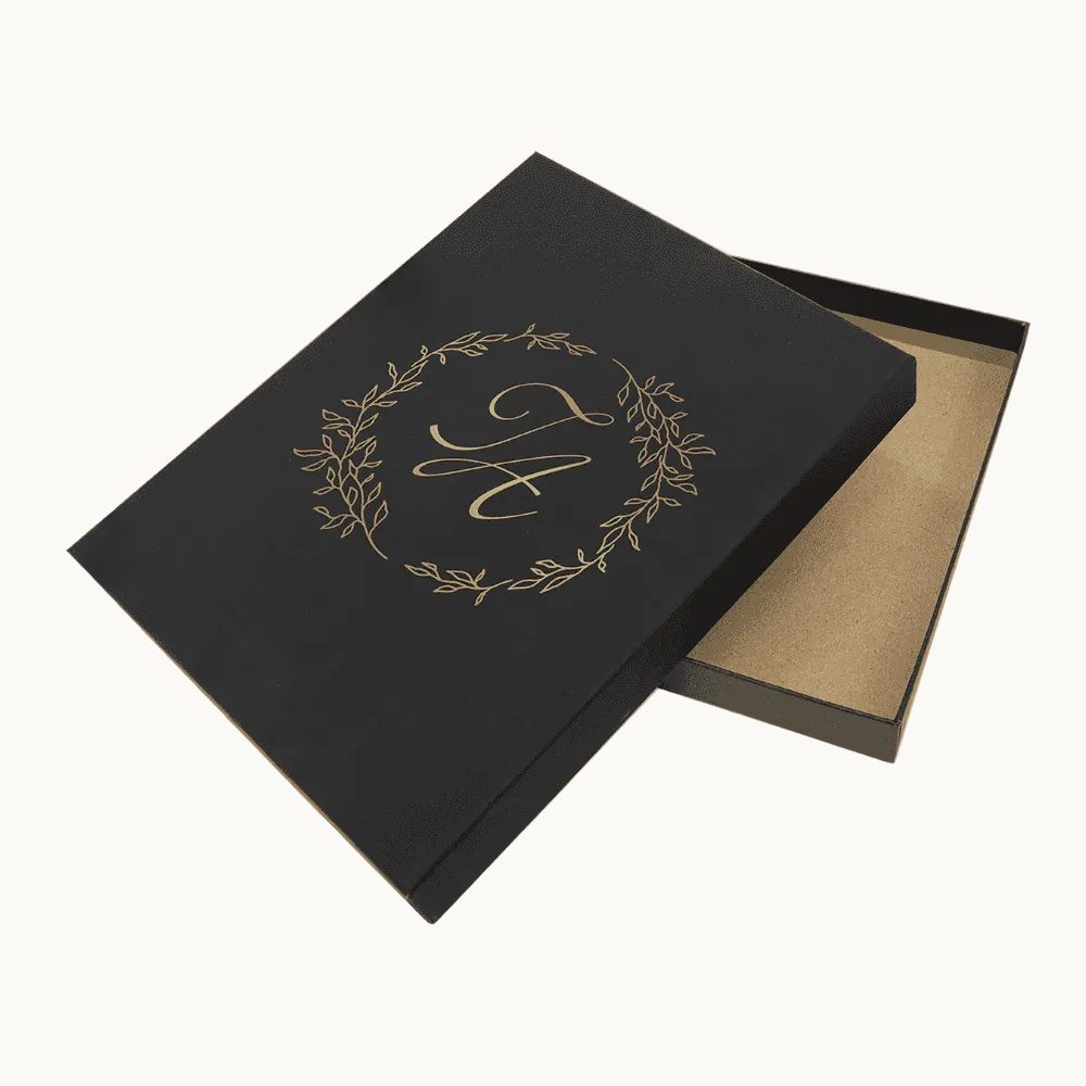 Personalized Black Gift or Plaque Box - Add Your Logo or Design - 7" x 9" (1" thick)