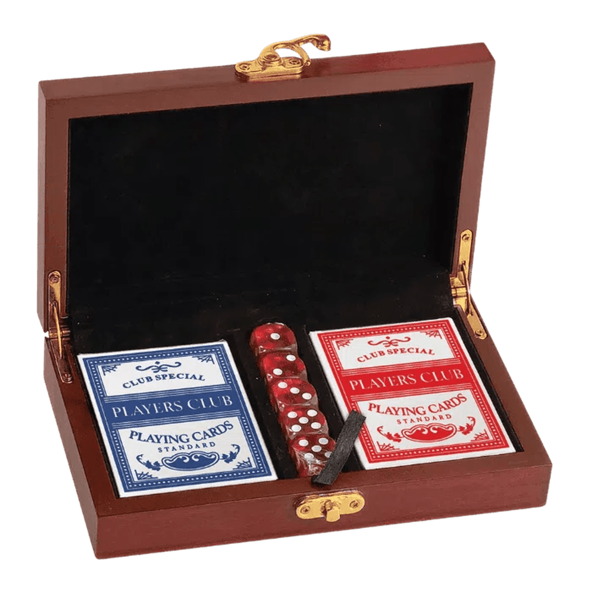 Personalized Card and Dice Boxed Gift Set with Custom Engraving -