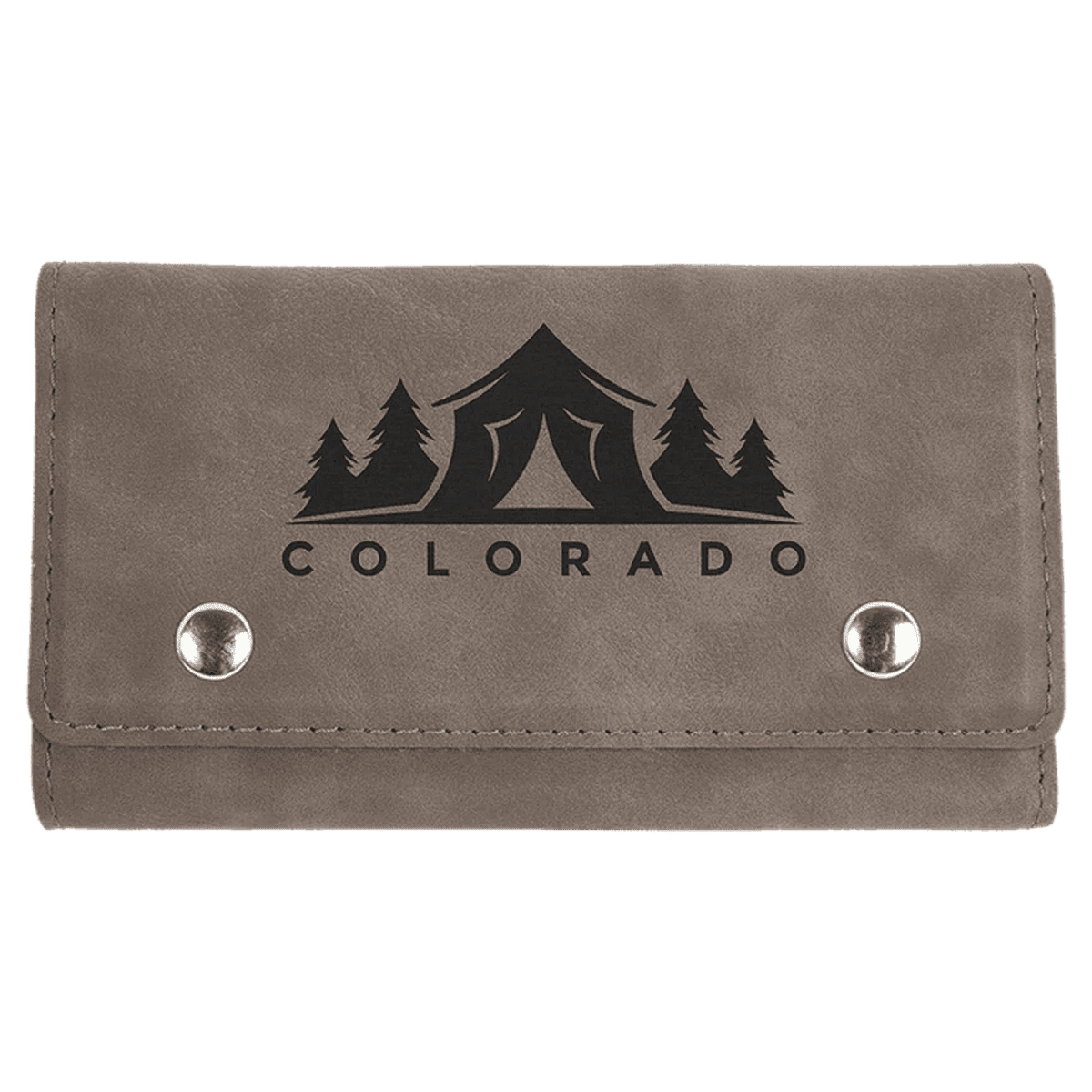 Personalized Card & Dice Set with Travel Case - Gray