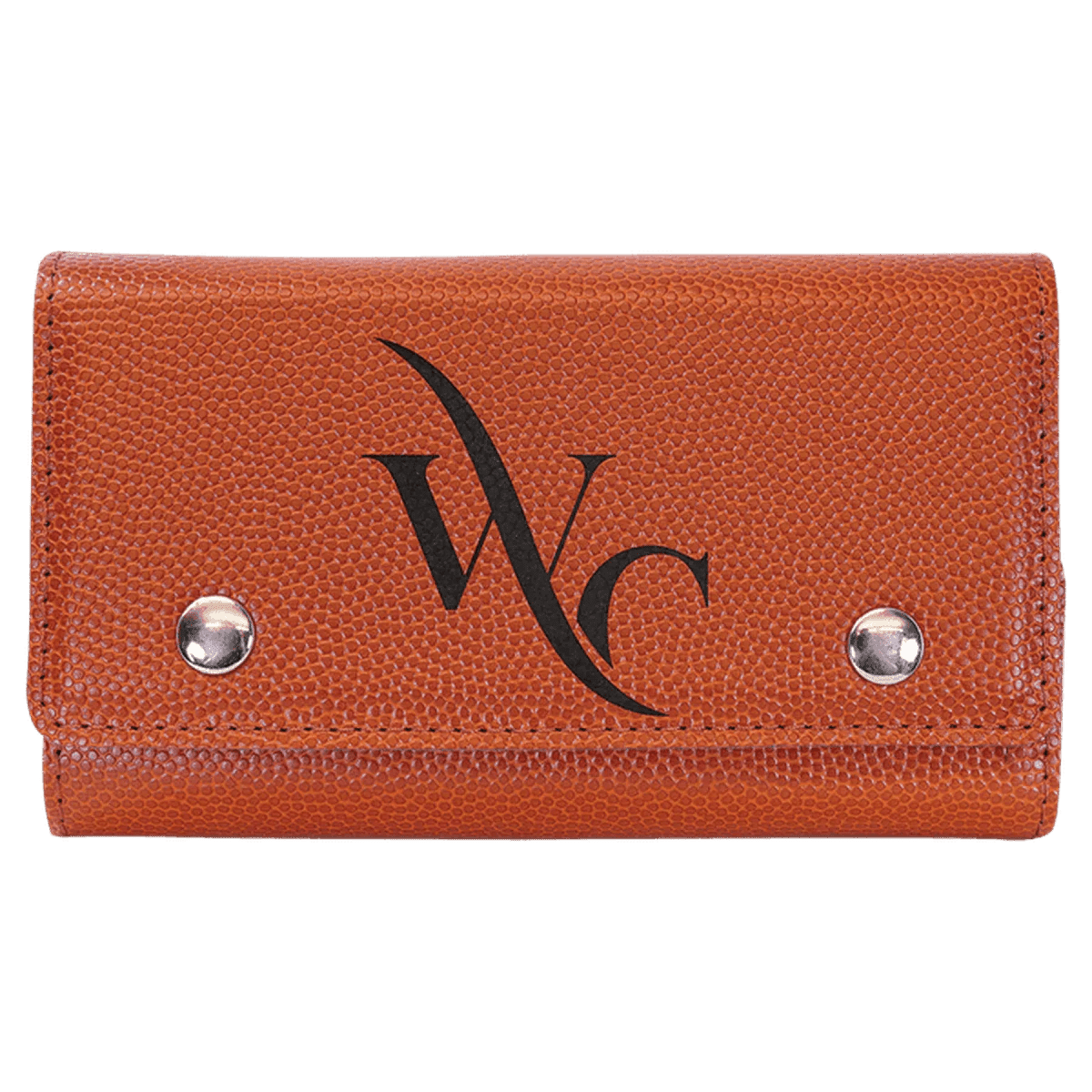 Personalized Card & Dice Set with Travel Case - Basketball Leatherette