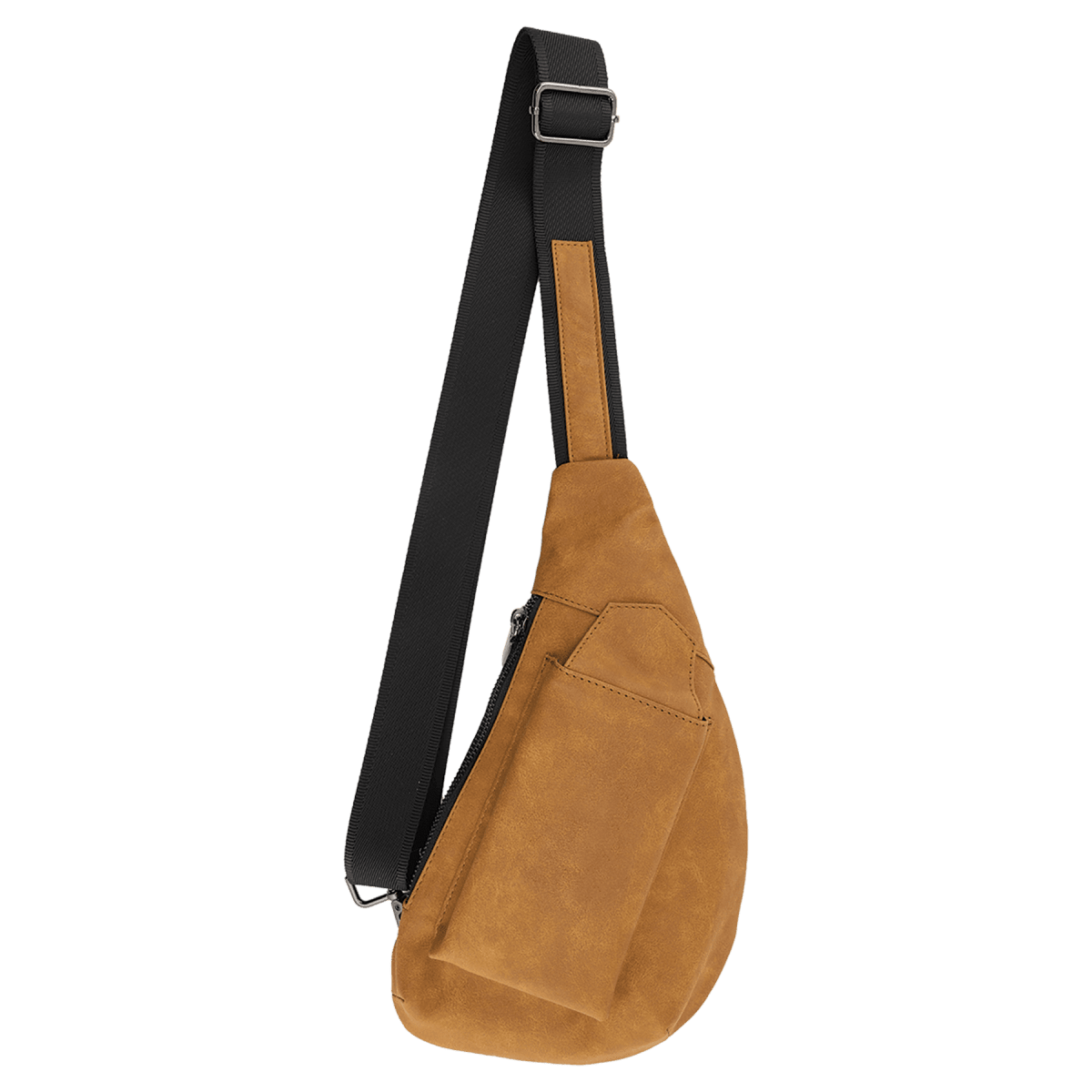 Custom Cross Body Sling Crescent Bag - Creekside Collection - Light Brown