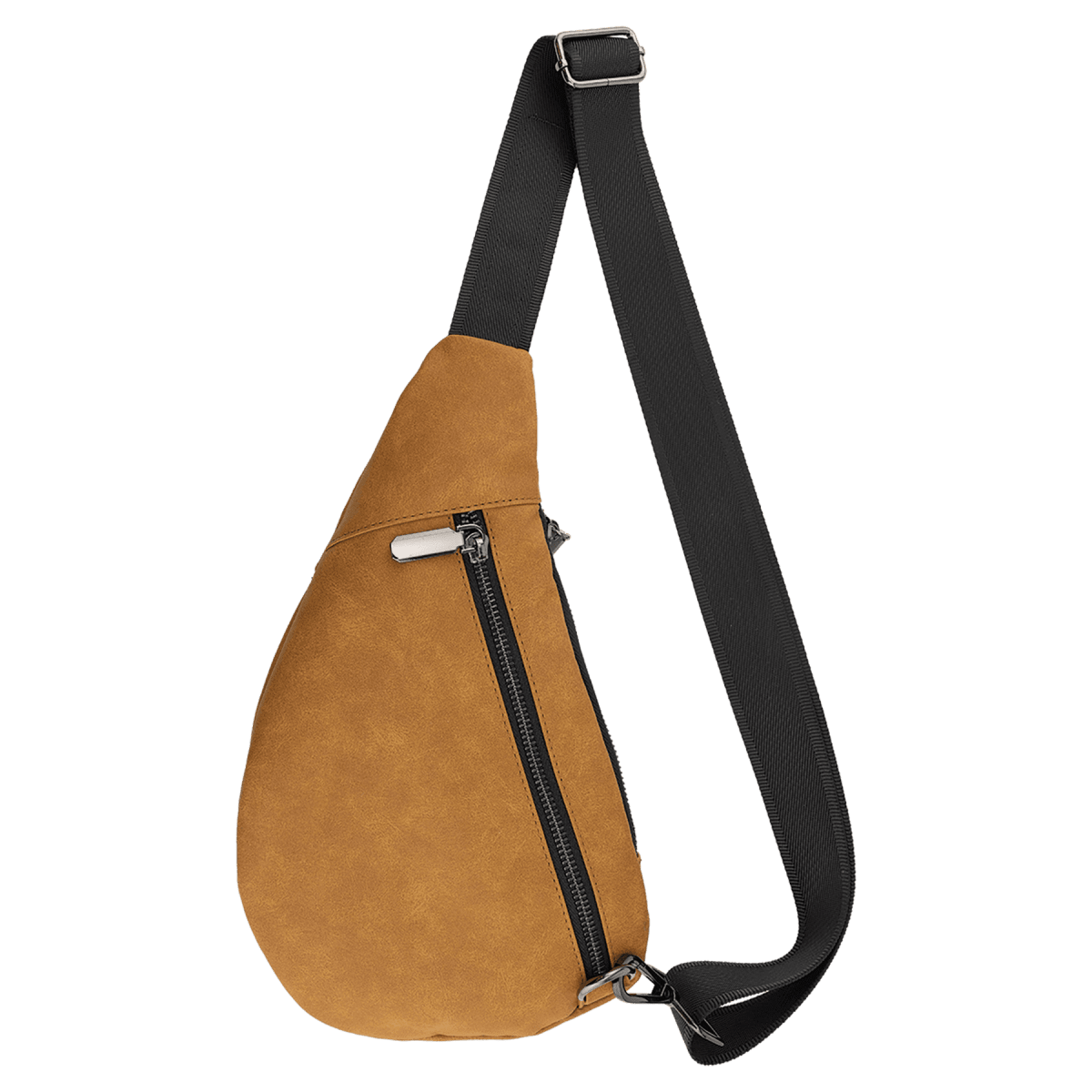 Custom Cross Body Sling Crescent Bag - Creekside Collection - Light Brown