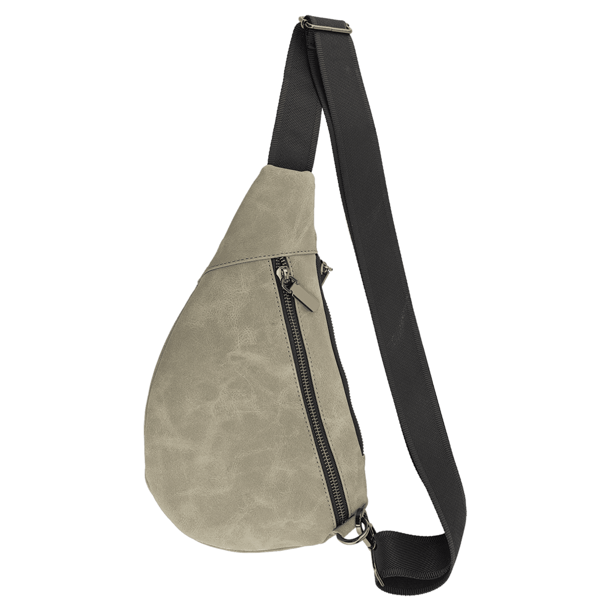 Custom Cross Body Sling Crescent Bag - Creekside Collection - Light Green