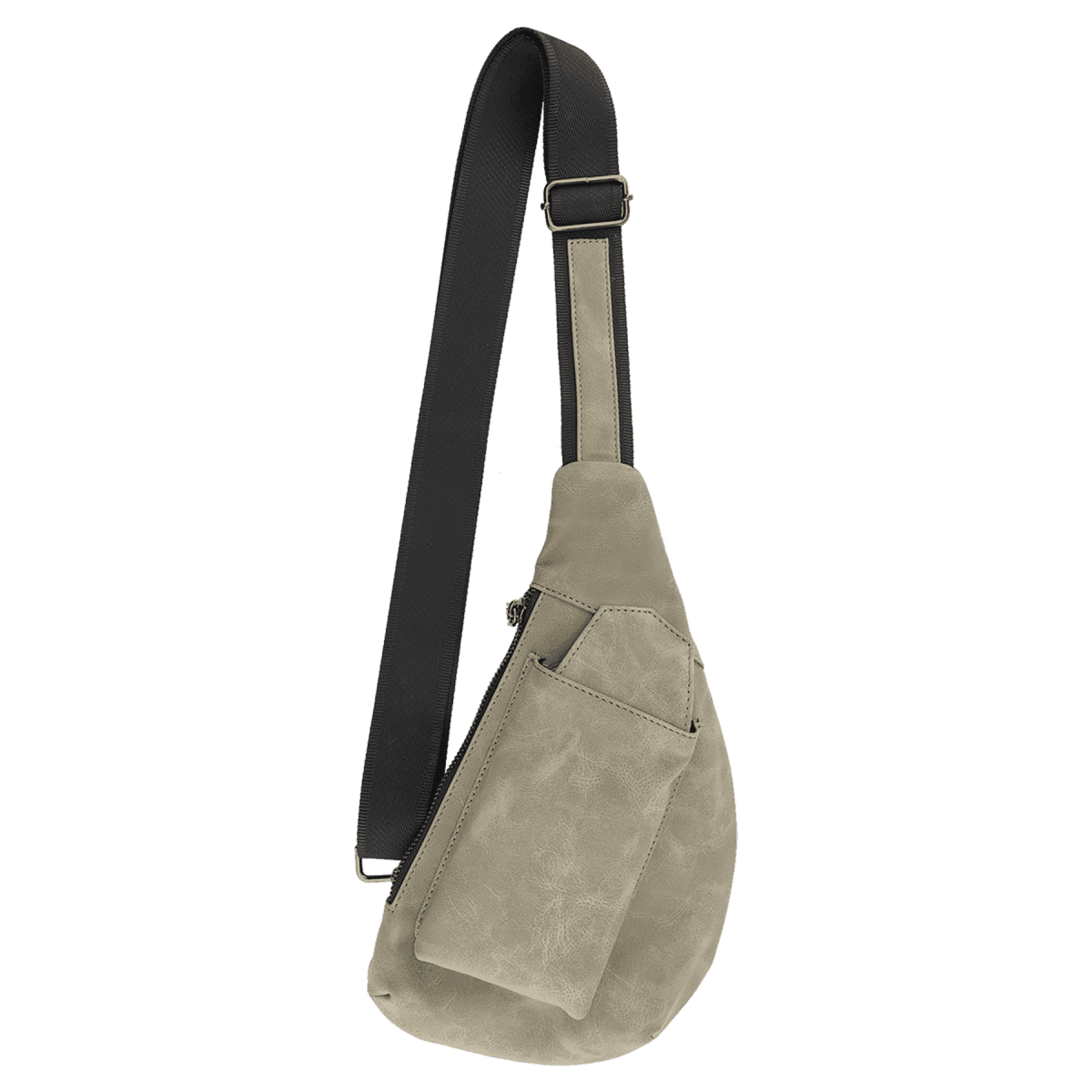 Custom Cross Body Sling Crescent Bag - Creekside Collection - Light Green