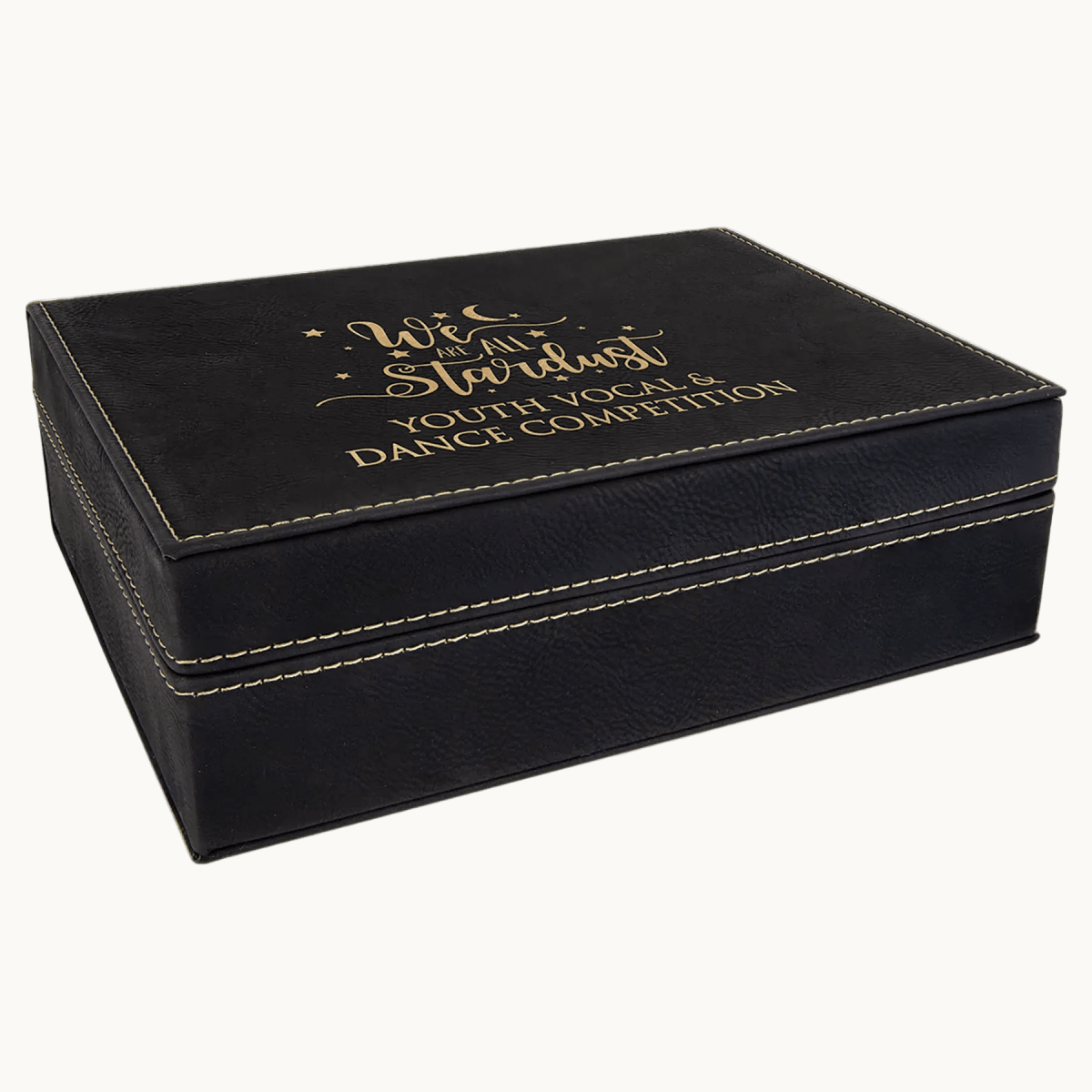Personalized Extra Large Premium Gift Box - Black/Gold