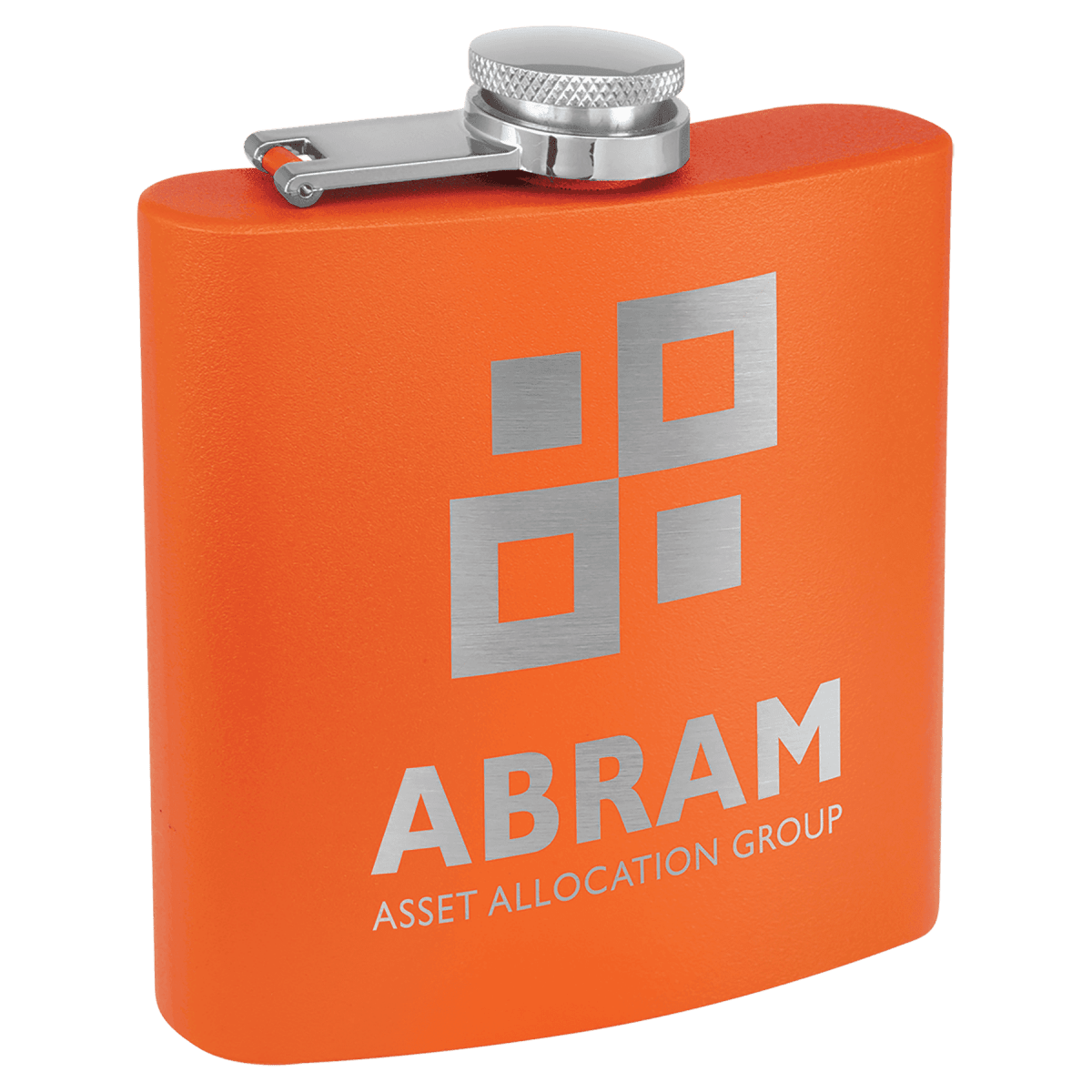 Personalized Flasks – 6 oz. Stainless with Leatherette & Cork Wraps - Powder Coated