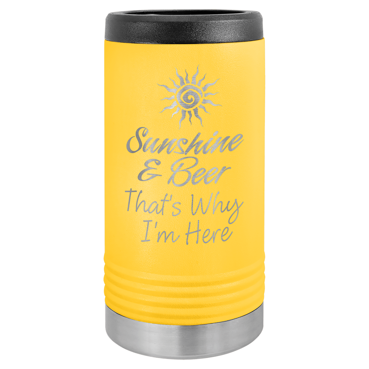 Personalized Insulated Beverage Holders for Cans & Bottles - Slim