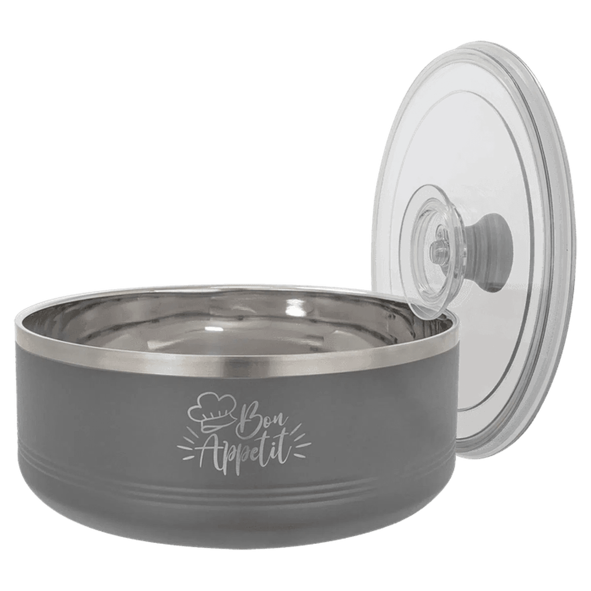 Personalized Insulated Serving Bowls – Polar Camel 1.5 Qt. or 3 Qt. Sizes - Black