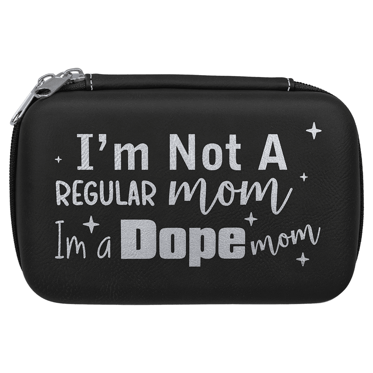 Personalized Smoke or Medical Supply Case with Odor-Control Black / 7" x 4" x 2 1/2" / Cork