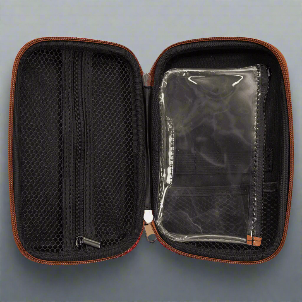 Personalized Smoke or Medical Supply Case with Odor-Control Black / 7" x 4" x 2 1/2" / Cork