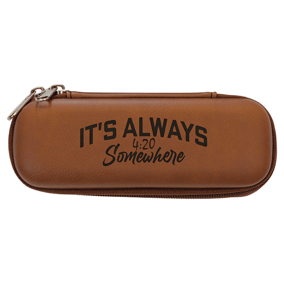 Personalized Smoke or Medical Supply Case with Odor-Control Black / 7" x 4" x 2 1/2" / Cork