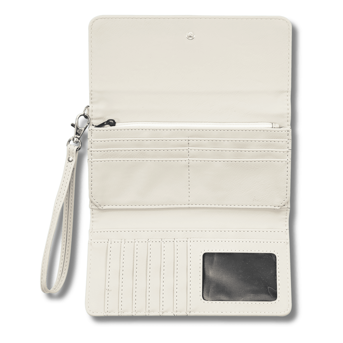 Personalized Leatherette Wallets with Wrist Strap - Teal