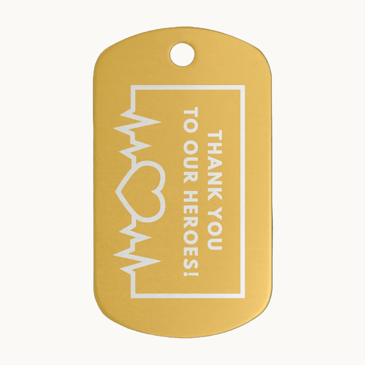 Custom Aluminum GI Style ID Tags - Gold