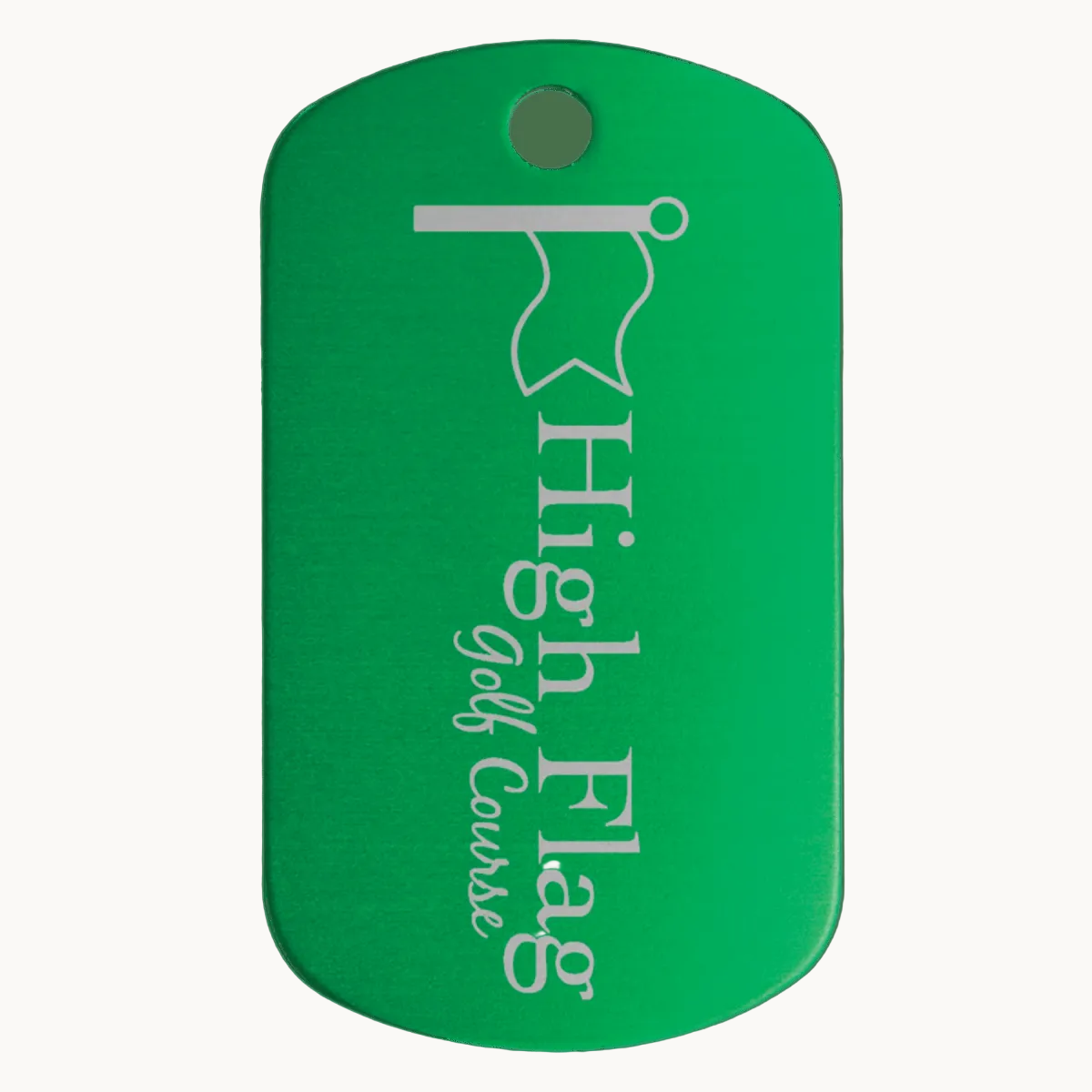 Custom Aluminum GI Style ID Tags - Green