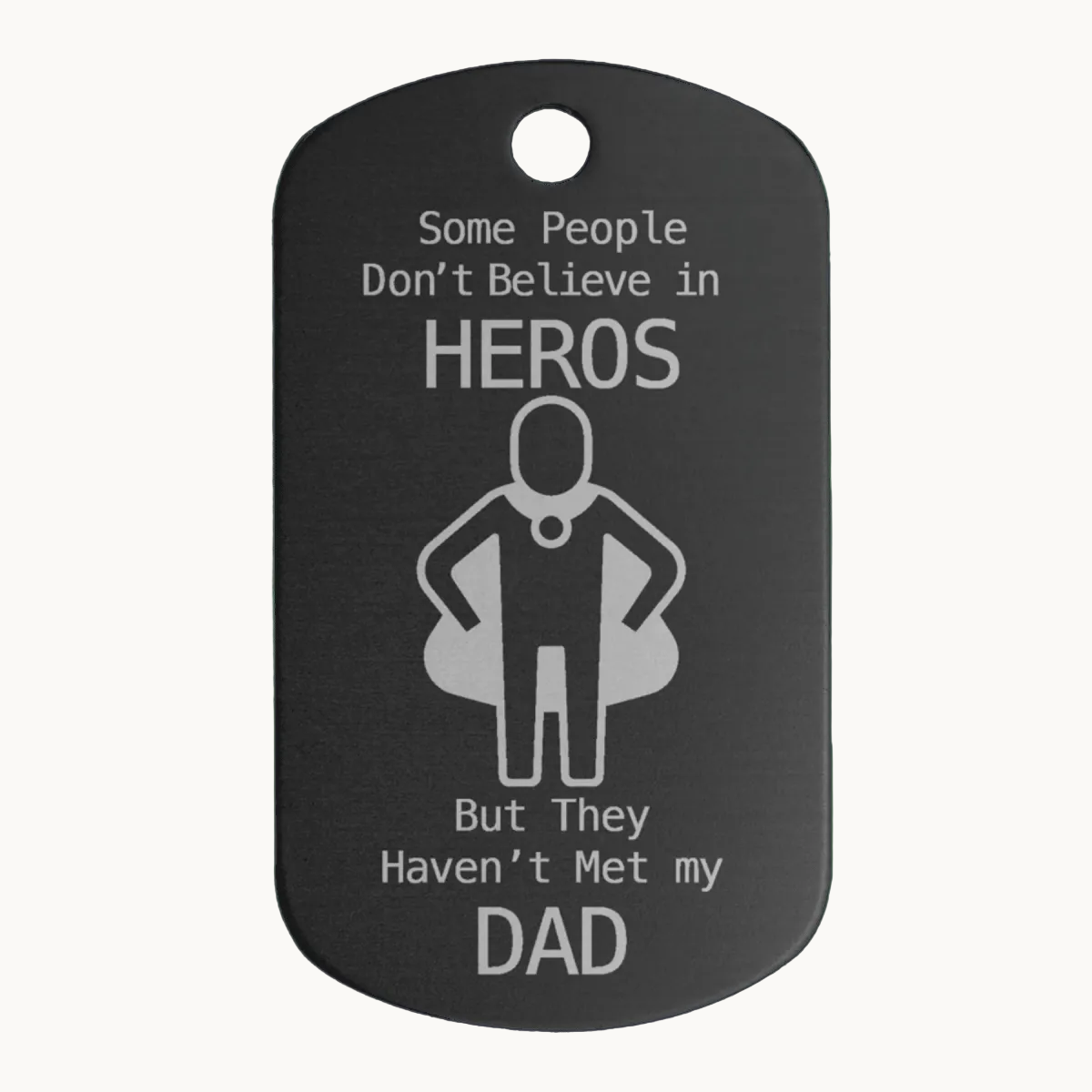 Custom Aluminum GI Style ID Tags - Black