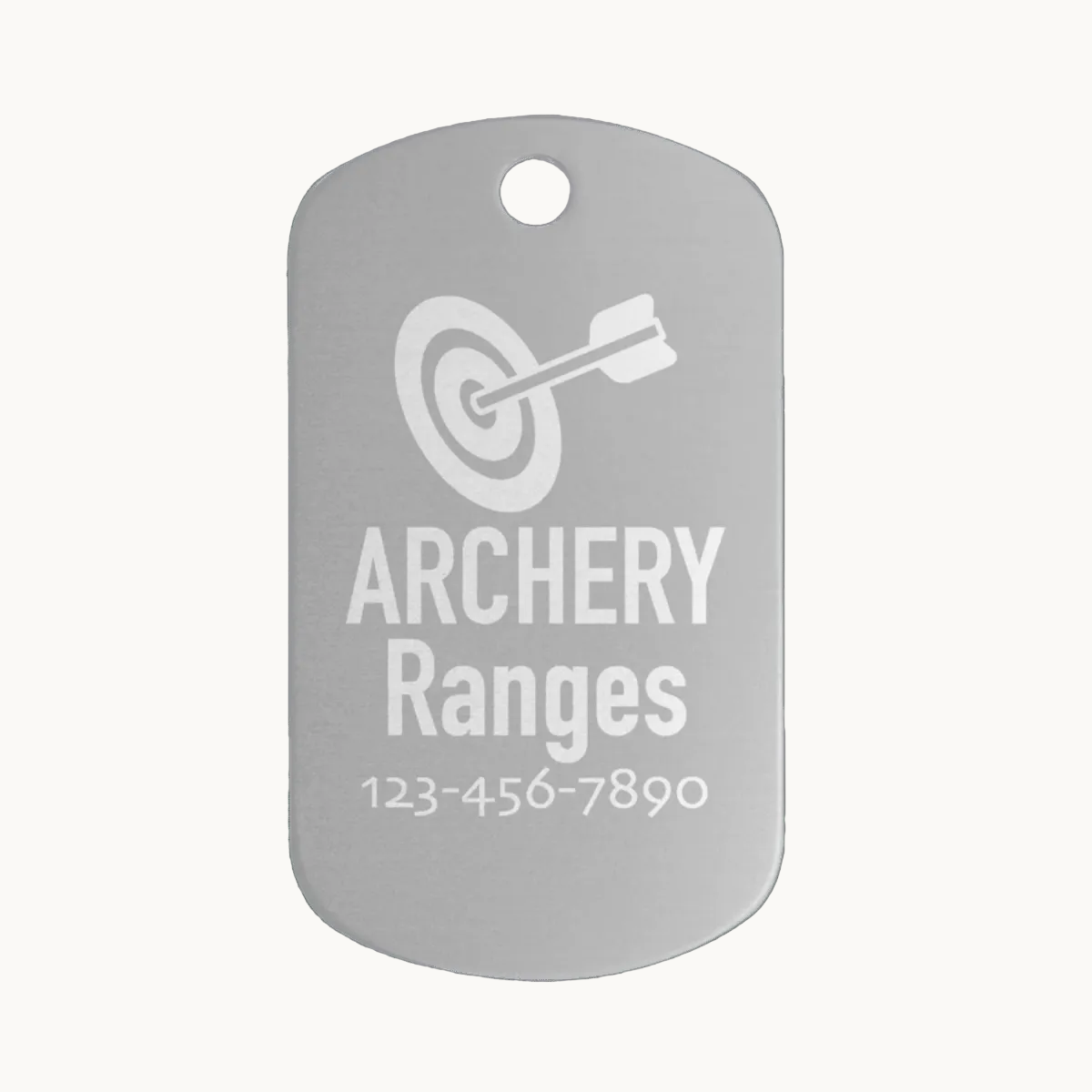 Custom Aluminum GI Style ID Tags - Silver