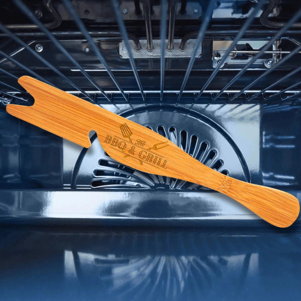 Personalized Oven Rack Tool - Bamboo Gifts for Chefs and Restaurants - 12" x 1 1/2"