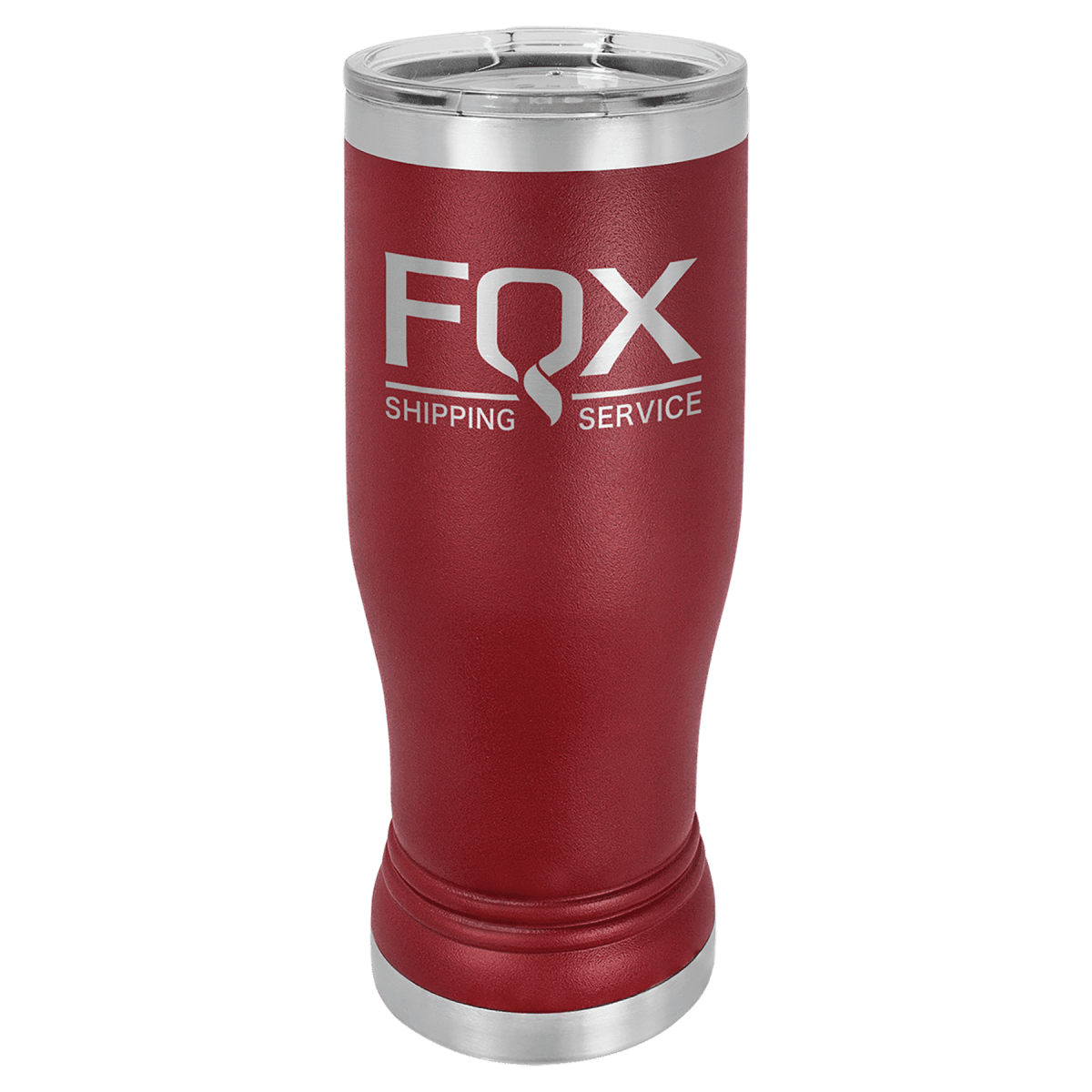 Personalized Pilsner Tumblers - Insulated Polar Camel Drinkware - Maroon