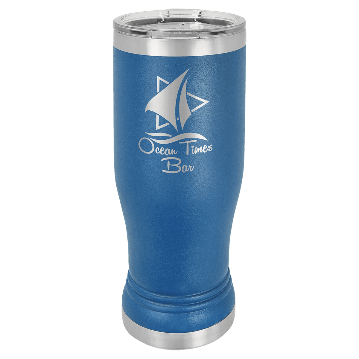Personalized Pilsner Tumblers - Insulated Polar Camel Drinkware - Royal Blue