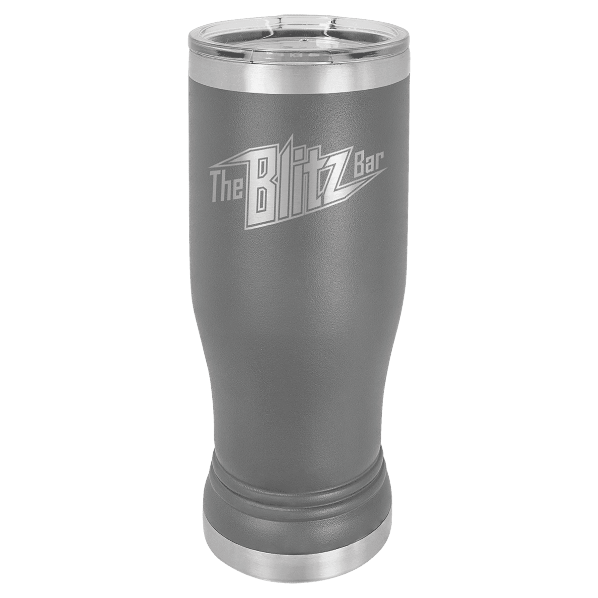 Personalized Pilsner Tumblers - Insulated Polar Camel Drinkware - Gray