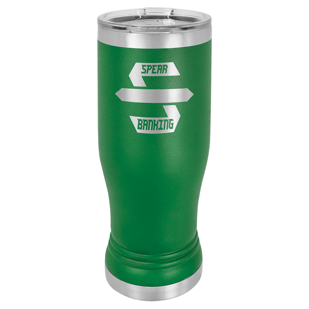 Personalized Pilsner Tumblers - Insulated Polar Camel Drinkware - Green