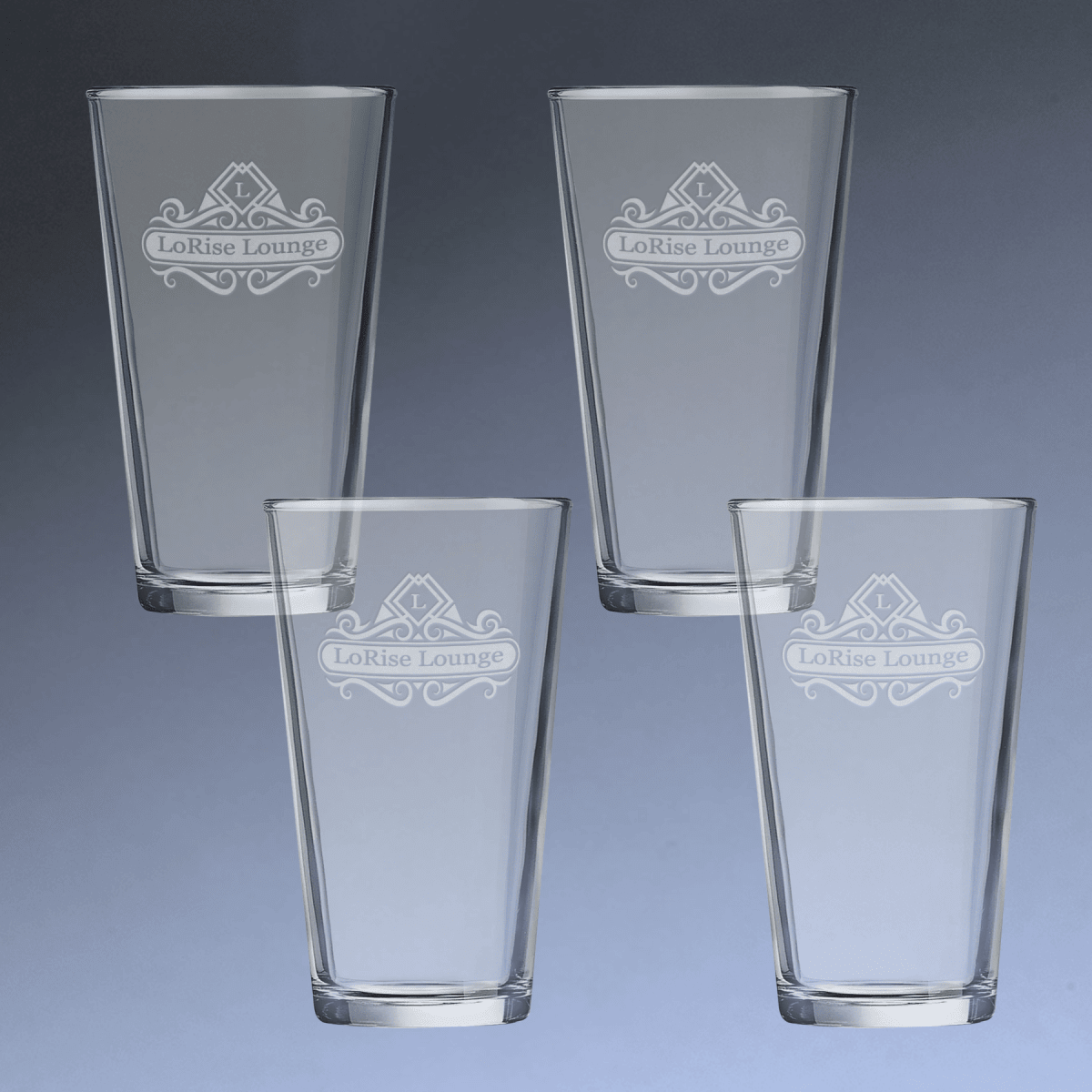 Personalized Pint Glasses | Polar Camel Laser Etched Beer Glasses - 16 oz.