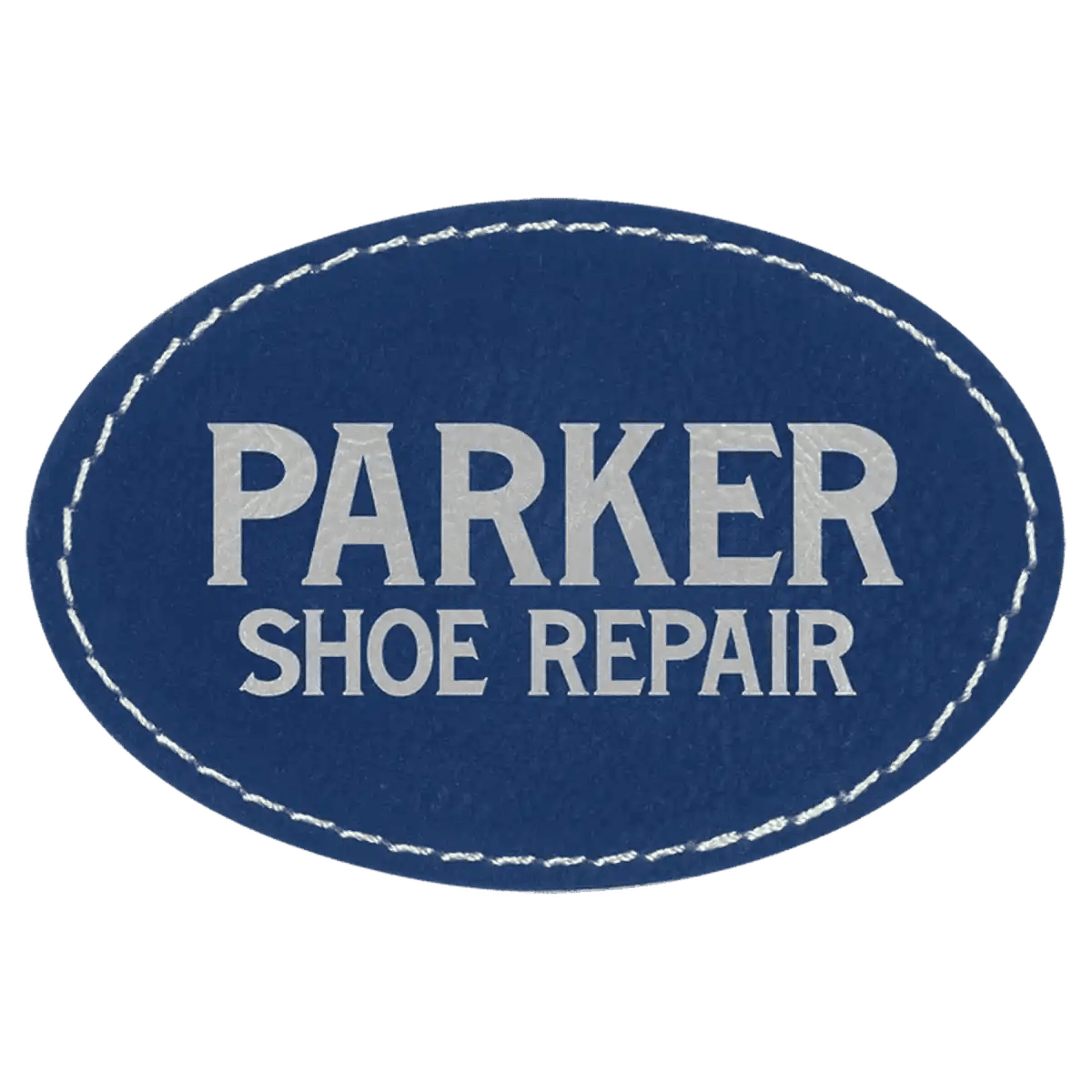 Personalized Self - Adhesive Patches - Heat Transfer - Blue/Silver