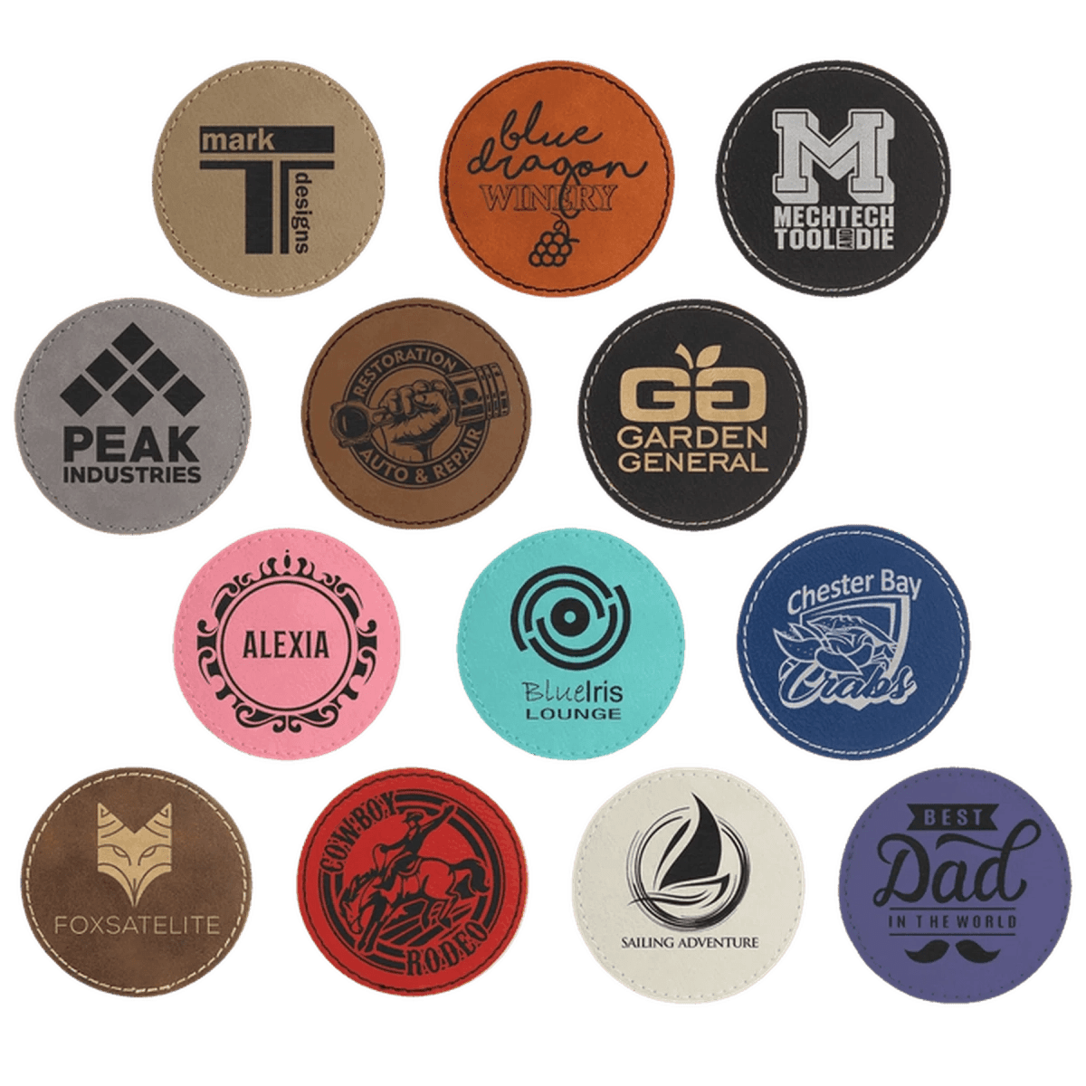 Personalized Self - Adhesive Patches - Heat Transfer - Light Brown
