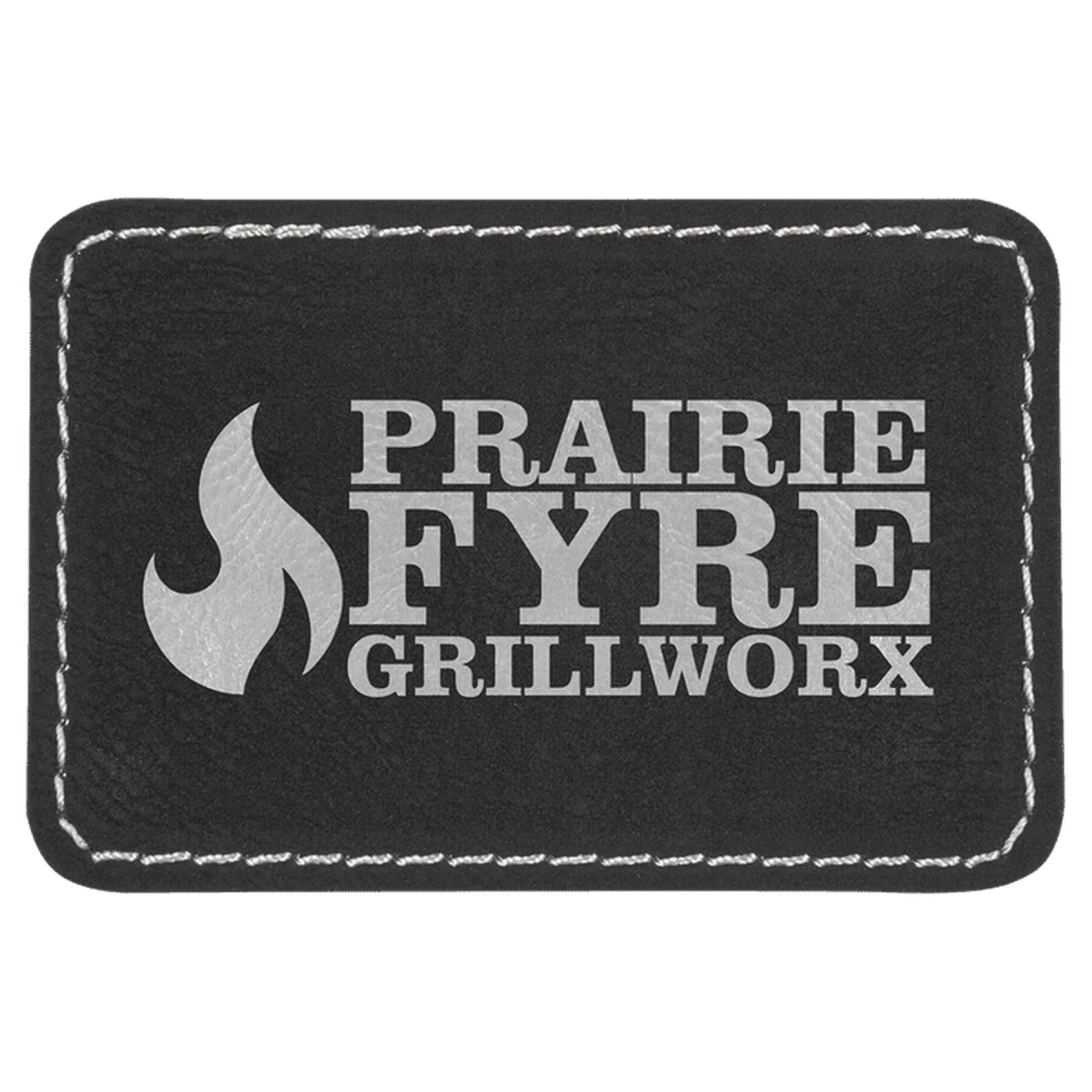 Personalized Self - Adhesive Patches - Heat Transfer - Black/Silver
