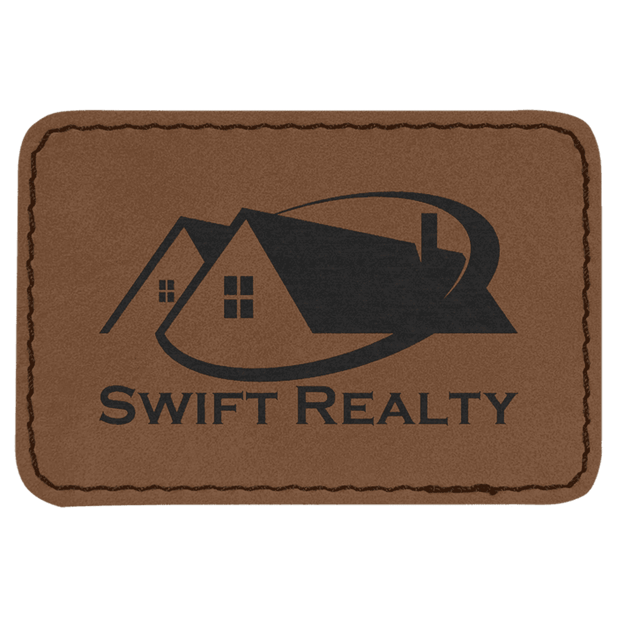 Personalized Self - Adhesive Patches - Heat Transfer - Dark Brown