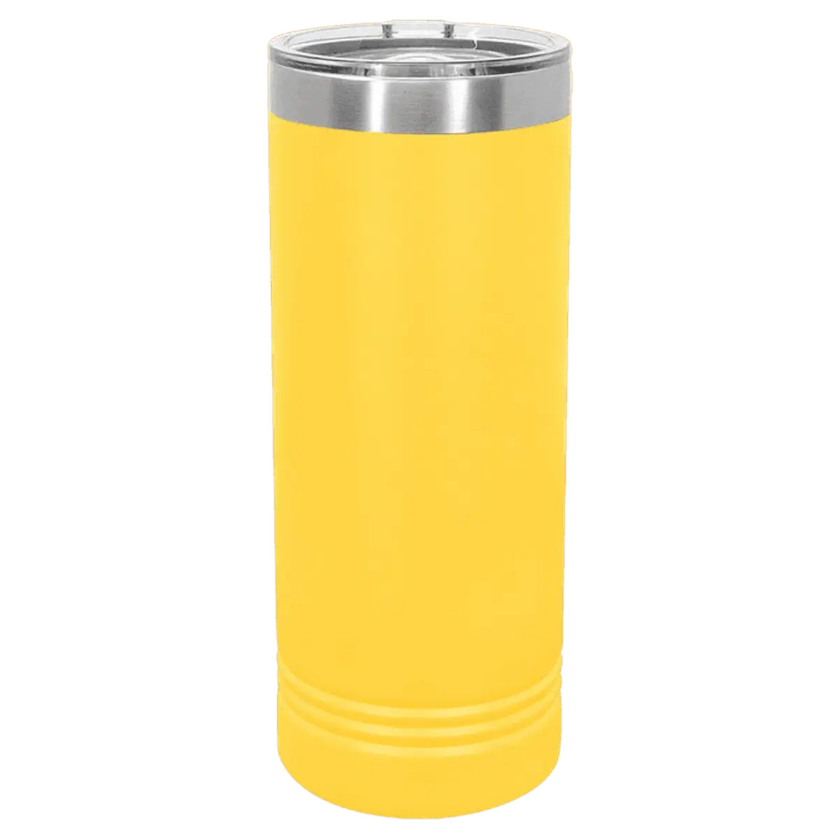 Personalized Skinny Tumblers – 2X Insulated Drinkware Yellow / Skinny Tumbler / Stainless Steel