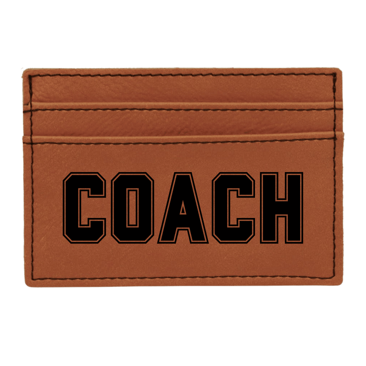 Personalized Wallet Clip with Card Holder - Rawhide