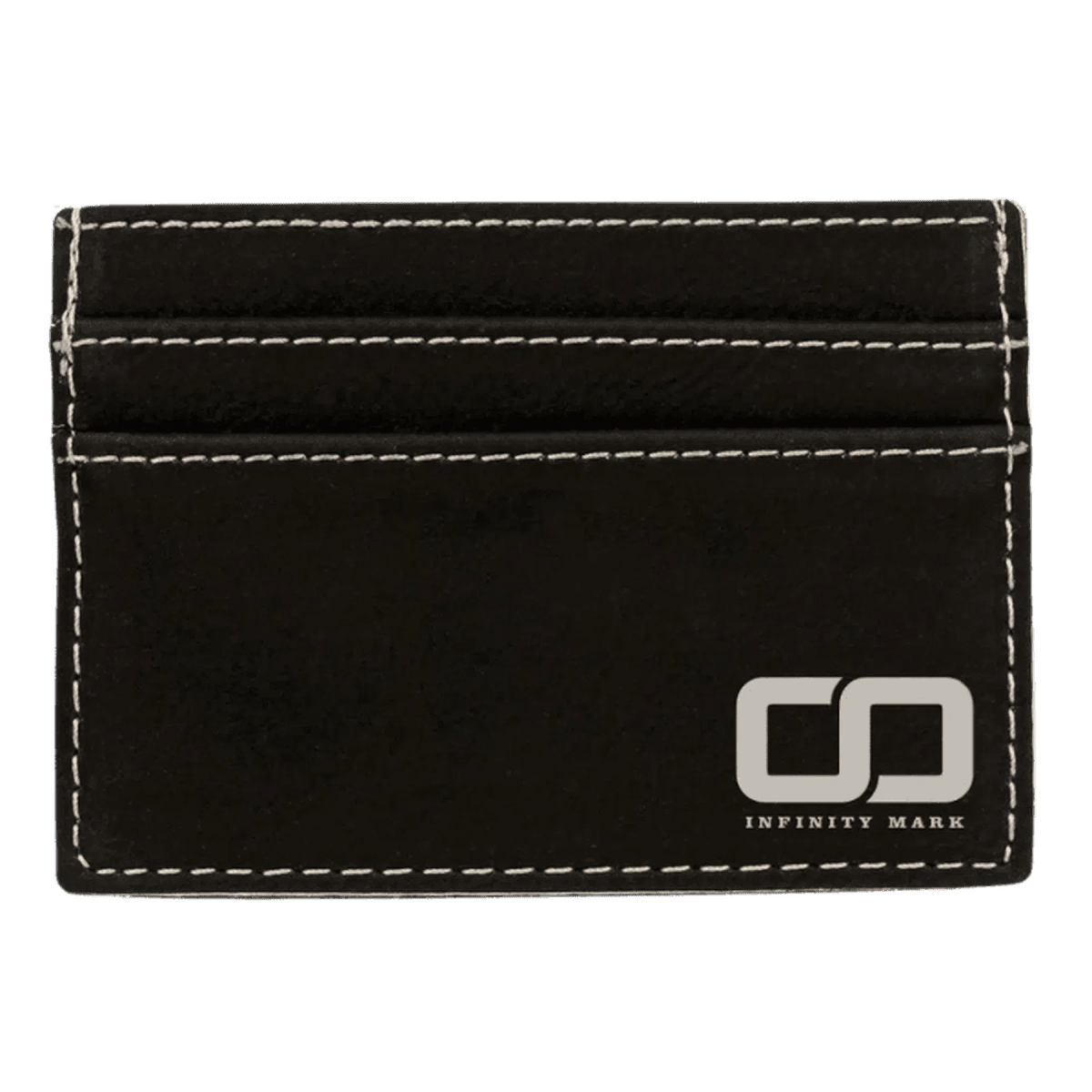Personalized Wallet Clip with Card Holder - Black/Silver