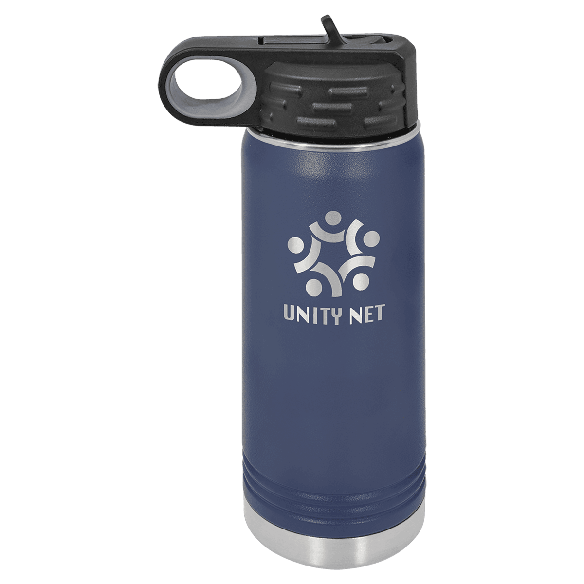 Personalized Water Bottles – 2X Polar Camel Drinkware - Navy Blue