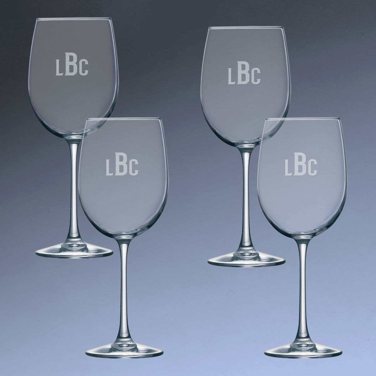 Personalized Wine Glasses – Engraved Polar Camel Stemware - 10.5 oz.