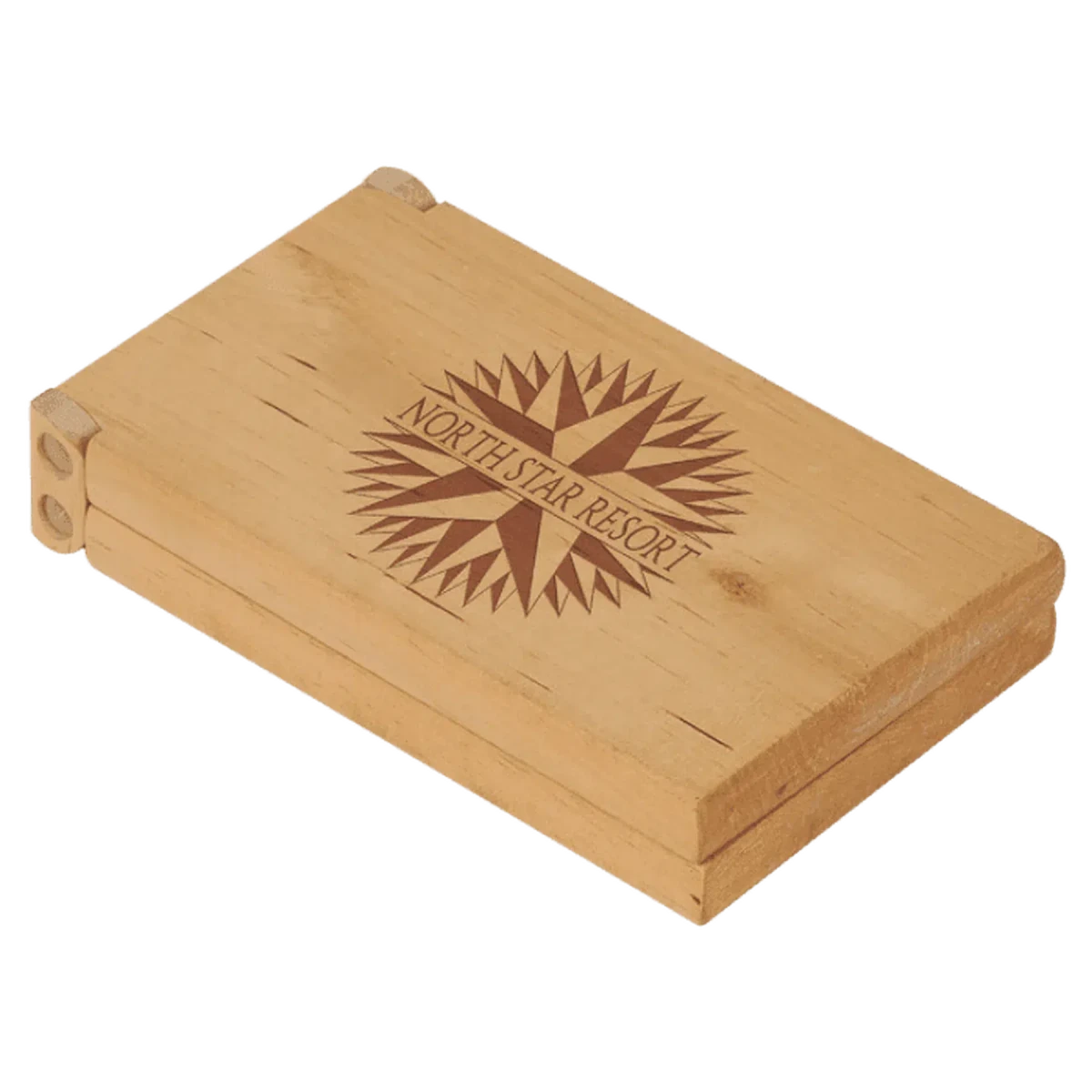 Personalized Wood Cribbage Game Set with Custom Engraving - 7 1/4"(L) x 1 3/8"(H) x 4 1/4(W)