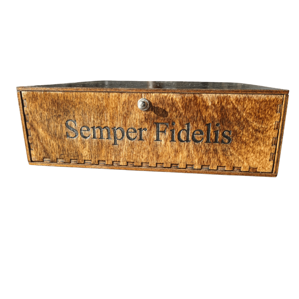 Personalized Wood Keepsake Box for Cherished Memories 8" x 8" x 2.5" / Natural