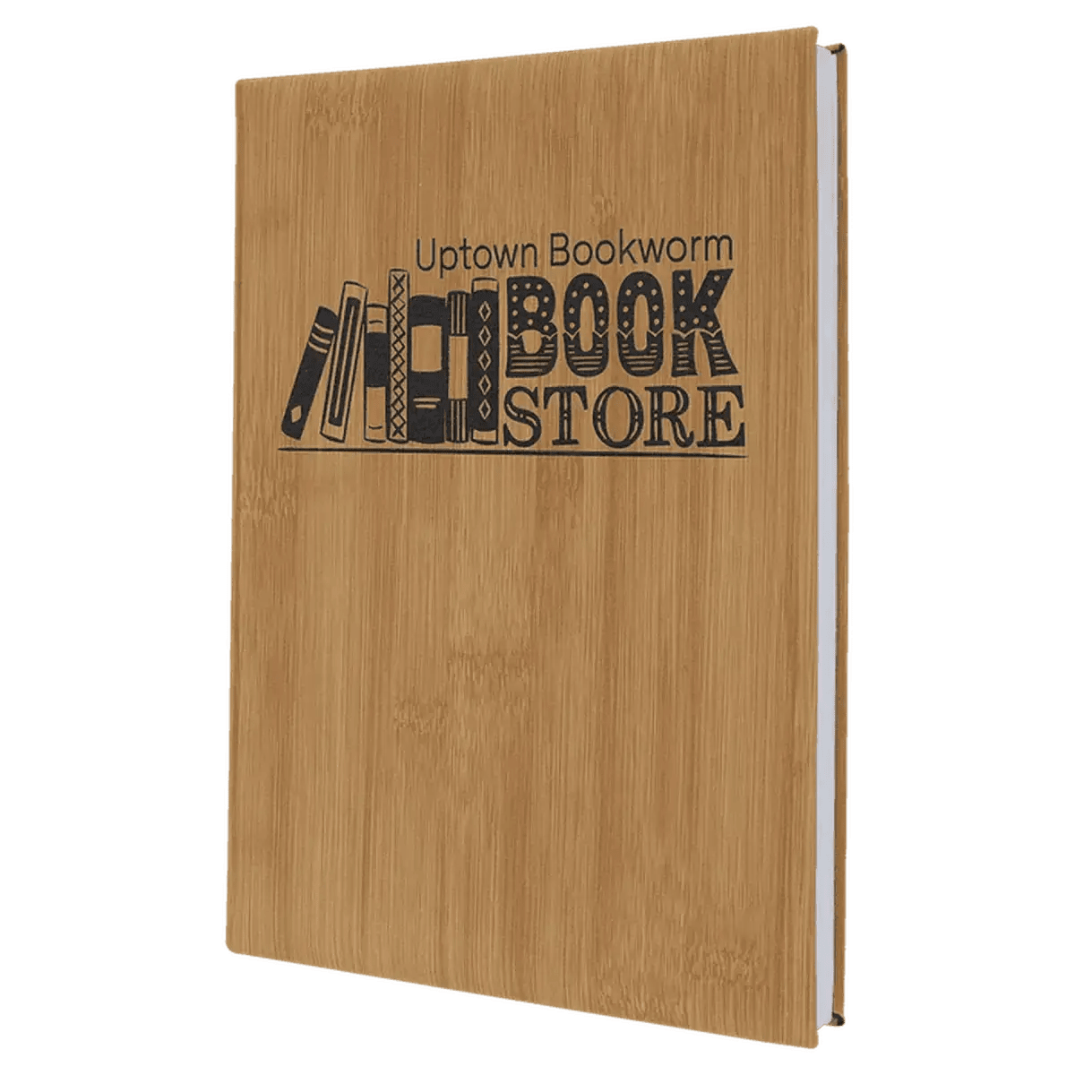 Personalized Writing Journals in Leatherette or Cork - Bamboo