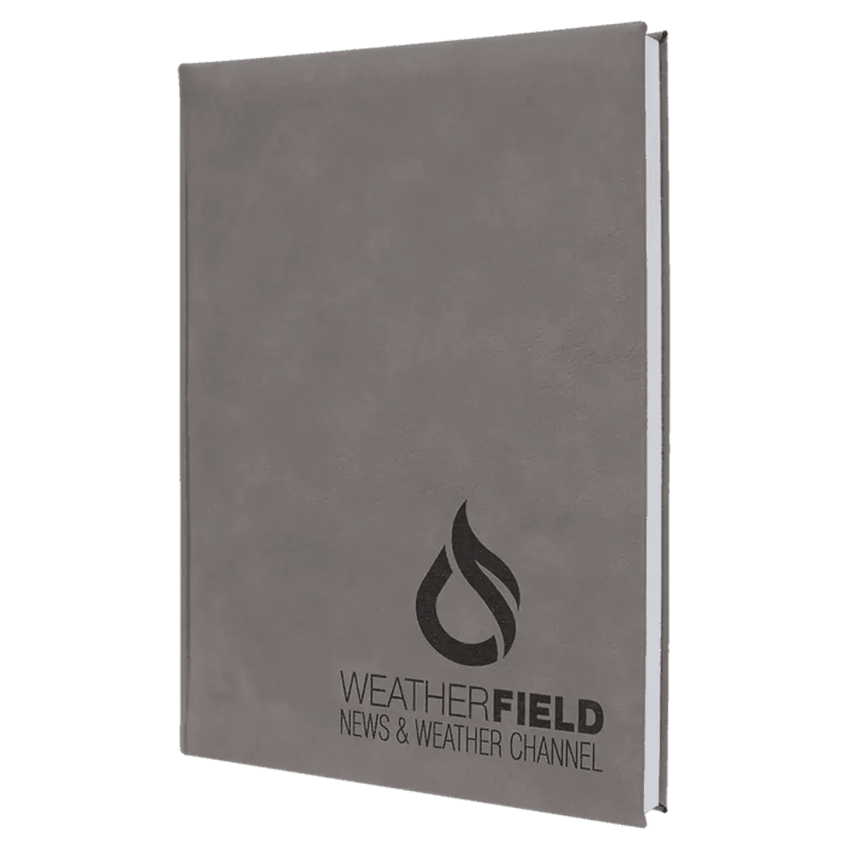 Personalized Writing Journals in Leatherette or Cork - Gray
