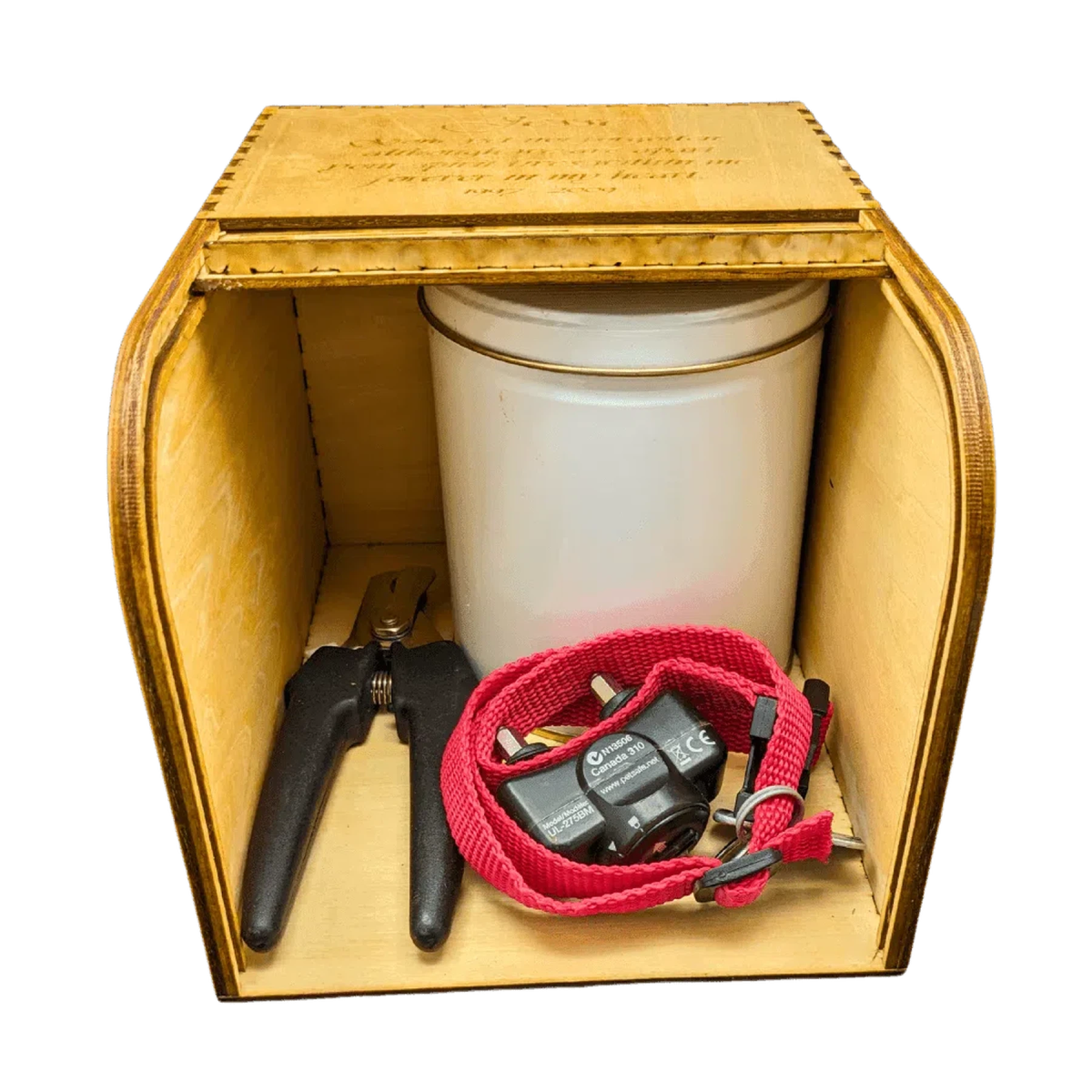 Hand-Crafted Wood Rolltop Keepsake Box | Pets and Memorials Default Title