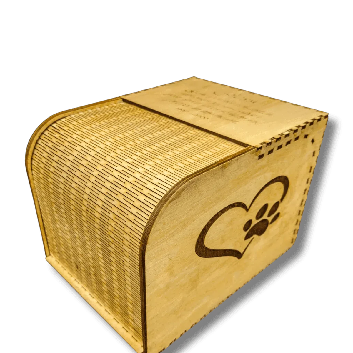 Hand-Crafted Wood Rolltop Keepsake Box | Pets and Memorials Default Title