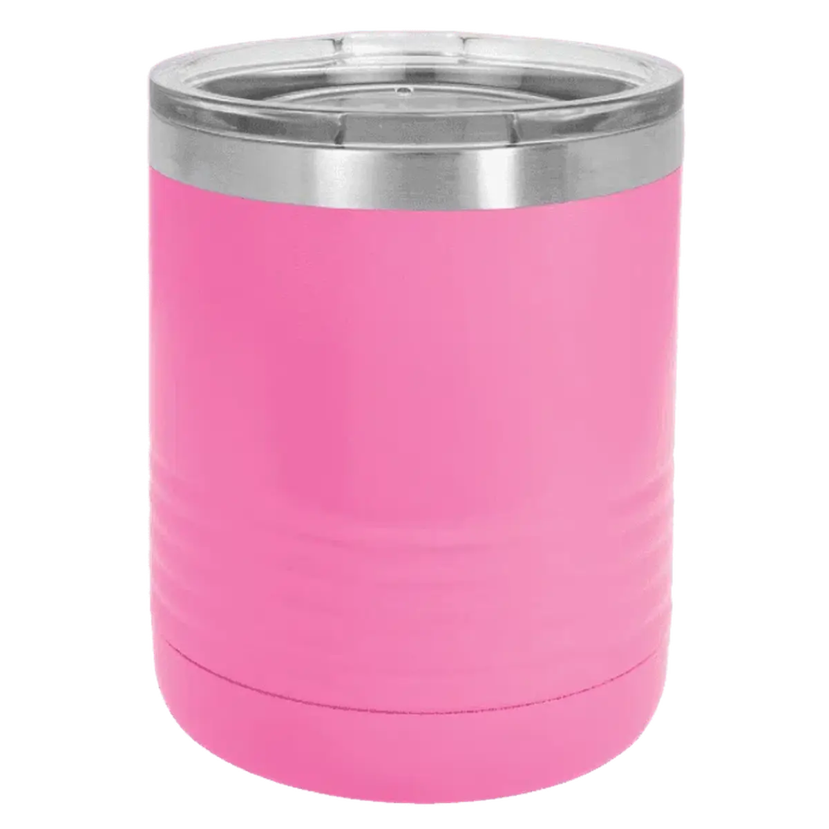 Personalized Ringneck Tumblers – Custom Engraved Insulated Tumblers 10 oz. / Black (Clear Lid) / Powder Coated/Stainless Steel