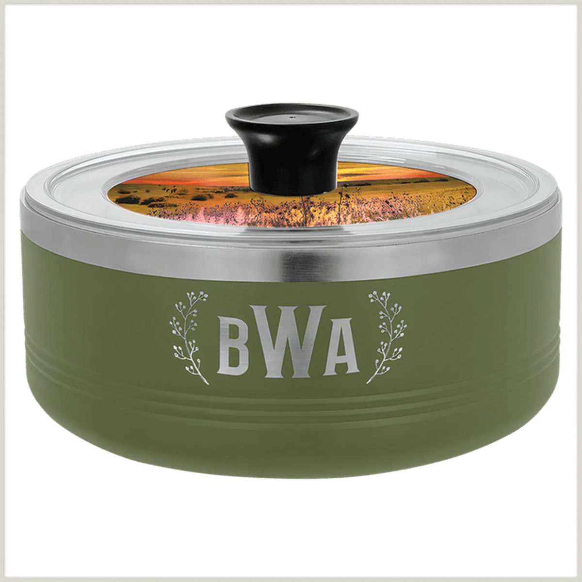 Personalized Insulated Serving Bowls – Polar Camel 1.5 Qt. or 3 Qt. Sizes Black / 1.25 Quart