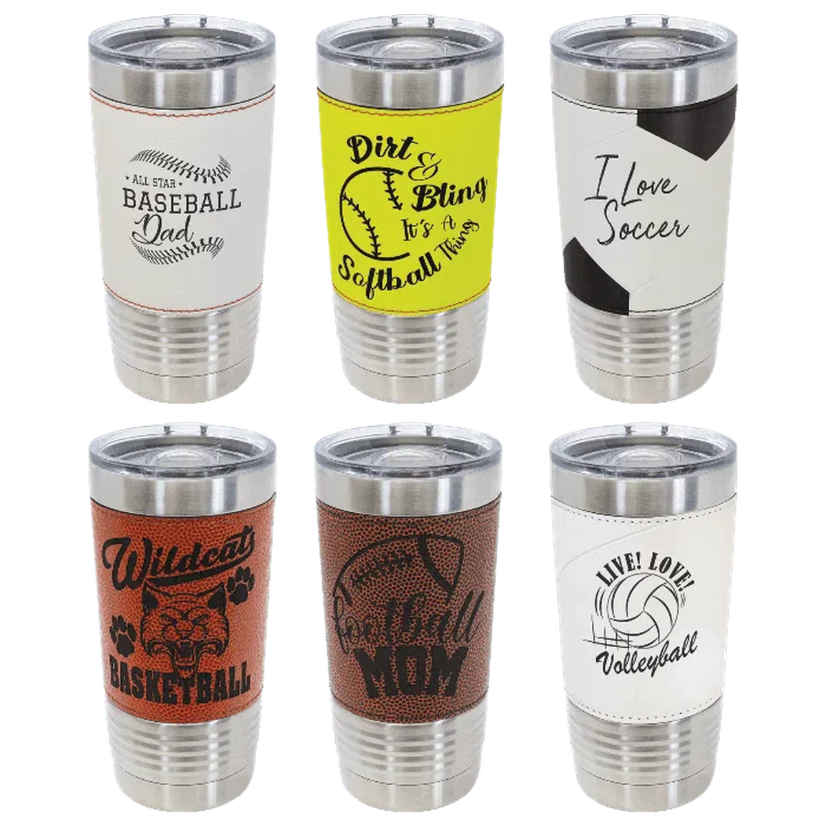Personalized Ringneck Tumblers – Polar Camel Insulated Tumblers 10 oz. / Powder Coated Color Options / Black (Clear Lid)