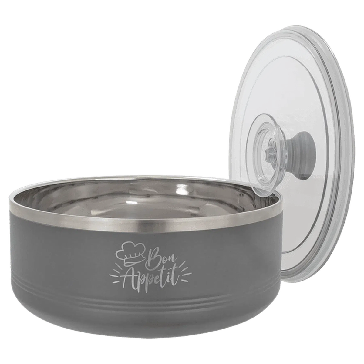 Personalized Insulated Serving Bowls – Polar Camel 1.5 Qt. or 3 Qt. Sizes Black / 1.25 Quart