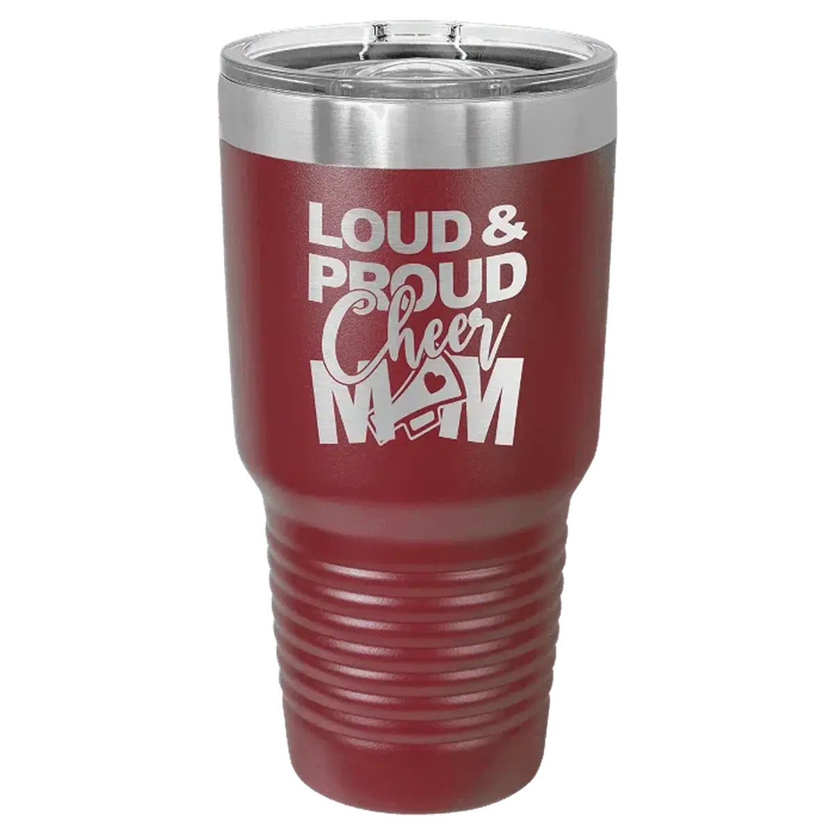 Personalized Ringneck Tumblers – Polar Camel Insulated Tumblers 10 oz. / Powder Coated Color Options / Black (Clear Lid)