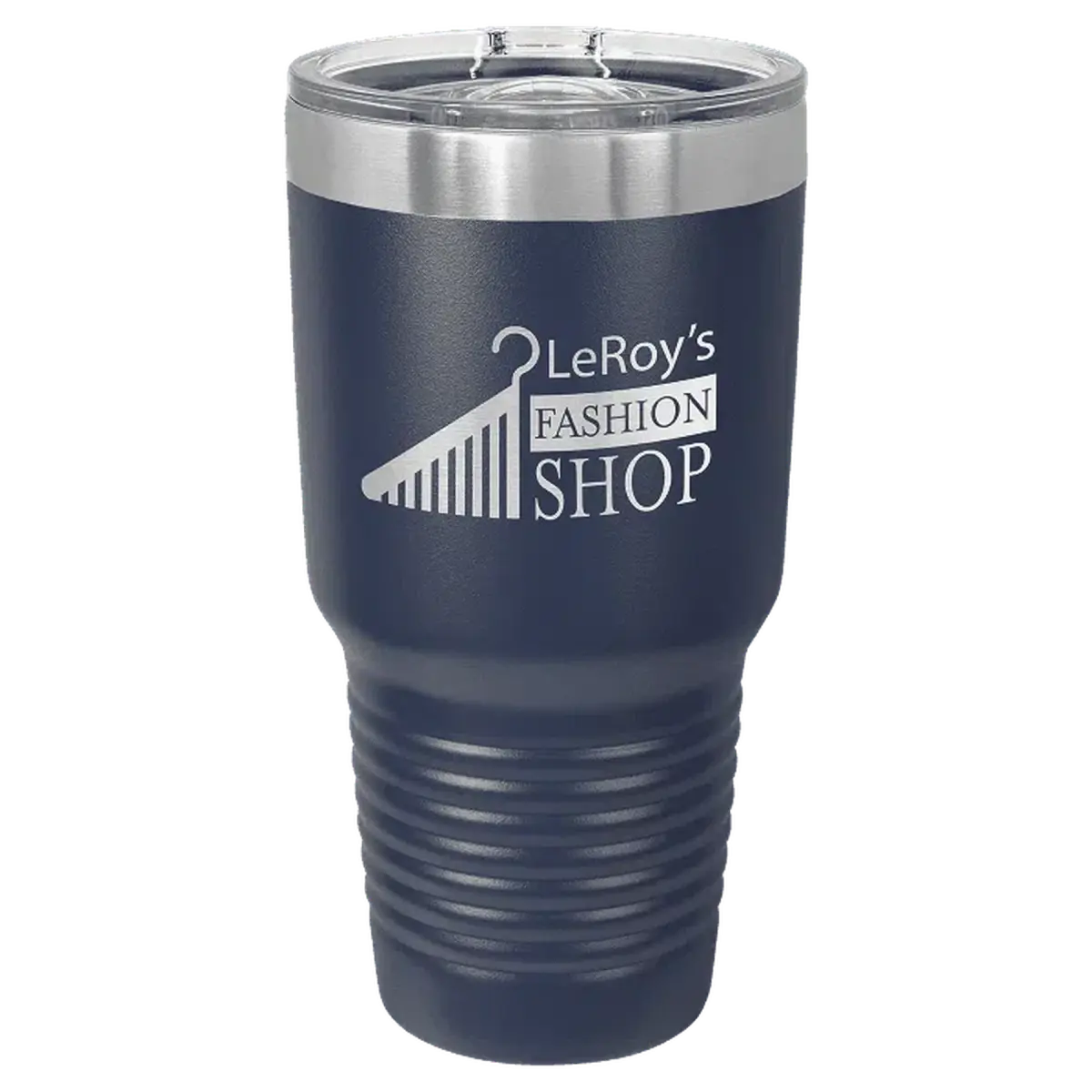 Personalized Ringneck Tumblers – Polar Camel Insulated Tumblers 30 oz. / Powder Coated Color Options / Navy Blue (Slider Lid)