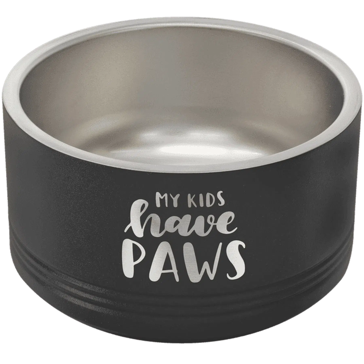 Personalized Pet Bowls - Heavy Duty Engraved Bowls for Dogs and Cats 18 oz. / Black